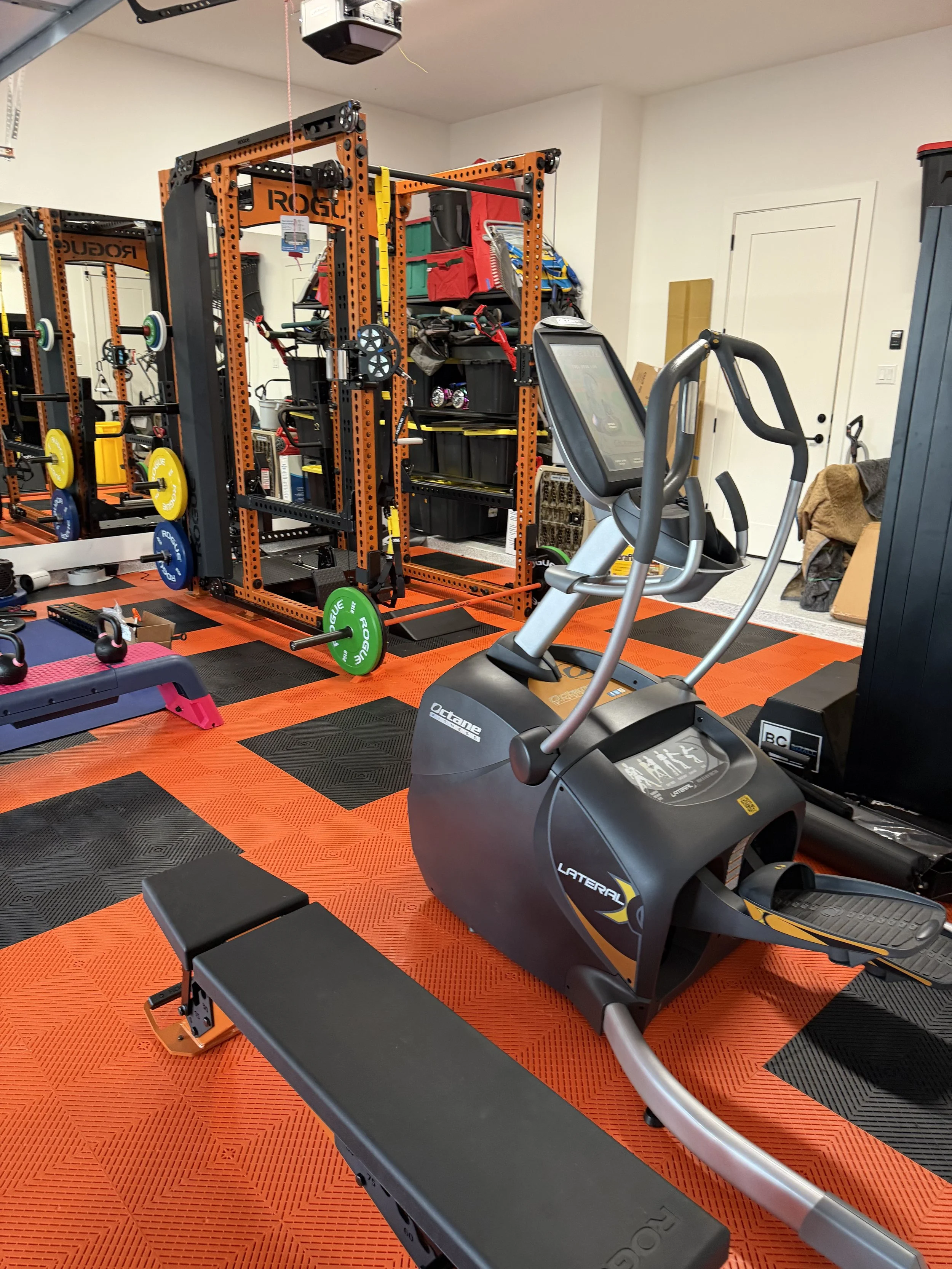 Rogue Fitness Monster Rhino Trainer full gym installation. Houston, TX