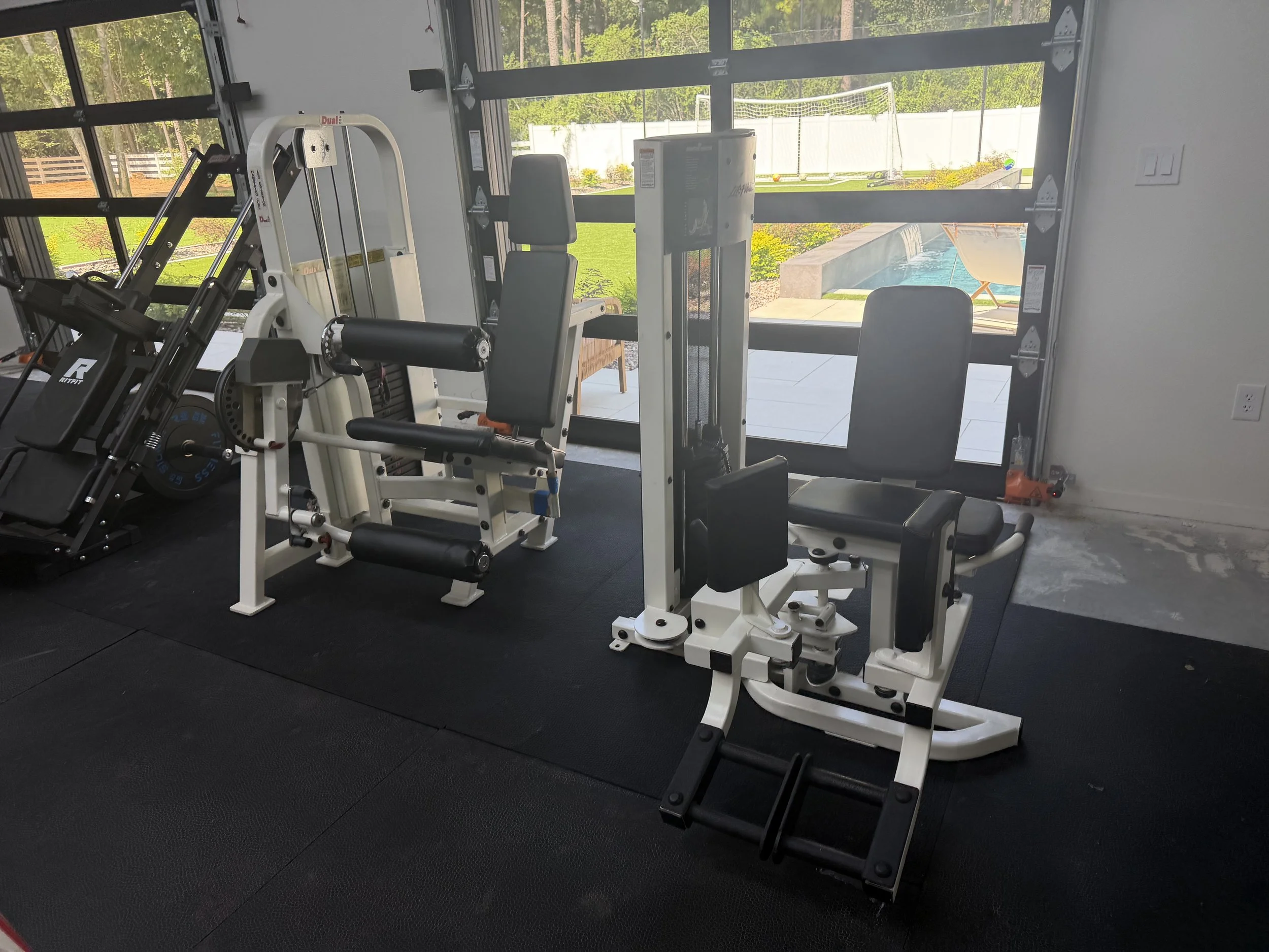 Commercial selectorized fitness equipment professionally installed by Houston Gym Assembly.