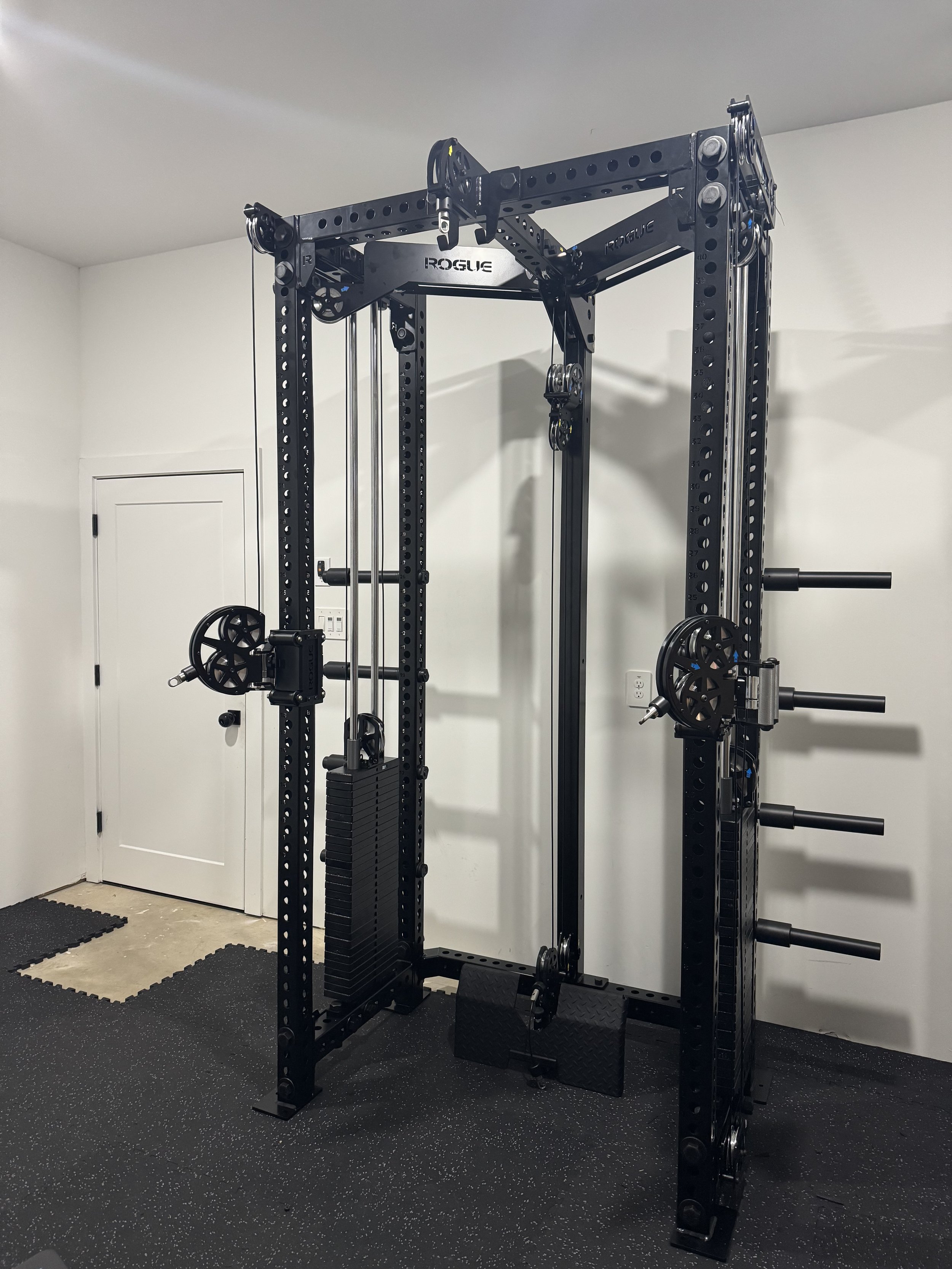 Rogue USA FM HR functional trainer assembly.