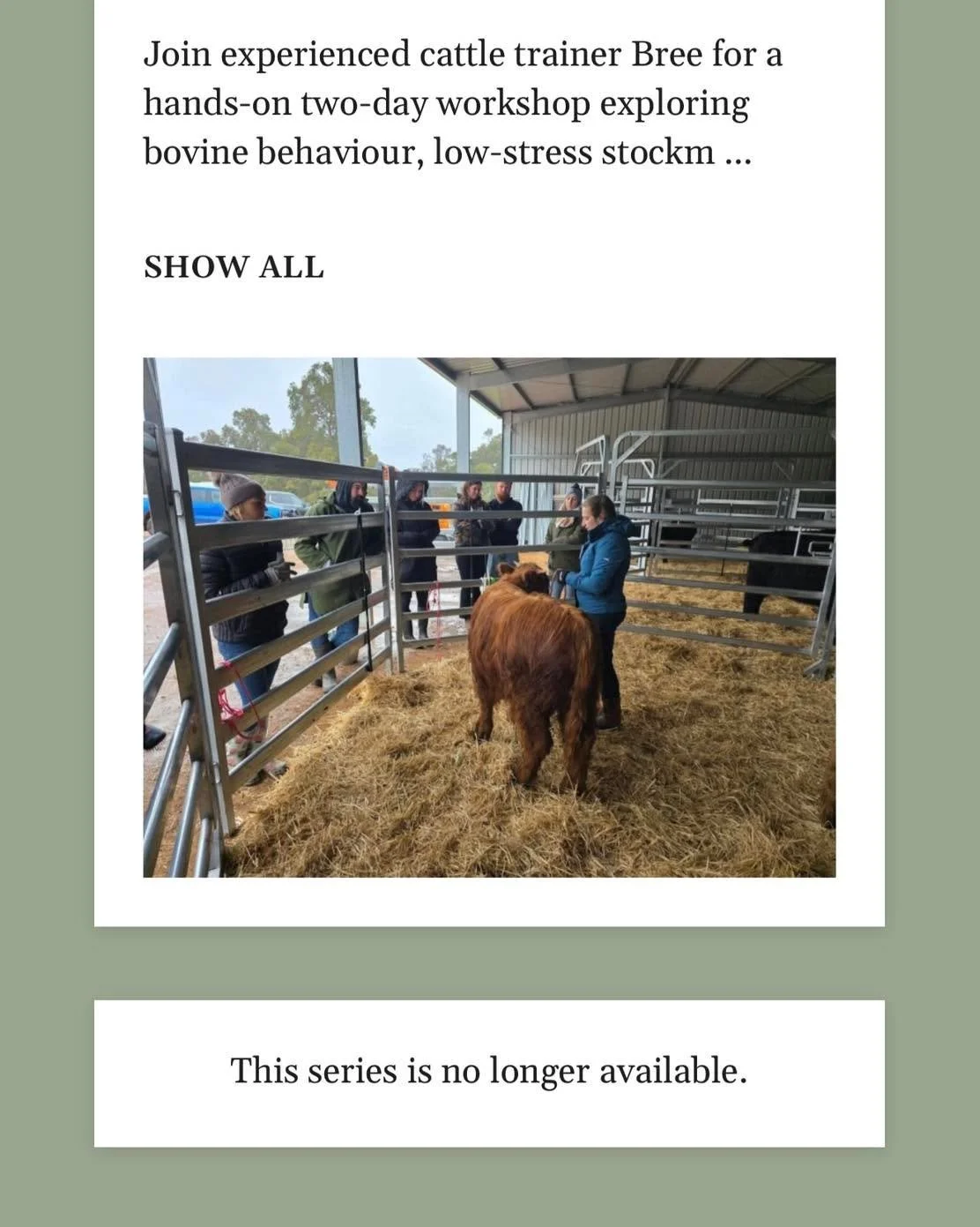 And&hellip; just like that, we&rsquo;re SOLD OUT! 🎉🐮

A huge thank you to everyone who jumped on and secured their place. It&rsquo;s going to be an incredible weekend, and we can&rsquo;t wait to welcome you all to the farm for what promises to be a