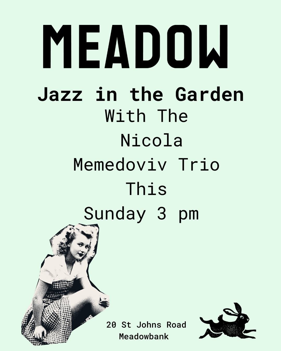 Join us in the garden for an unforgettable Sunday session filled with jazz, sunshine and cocktails