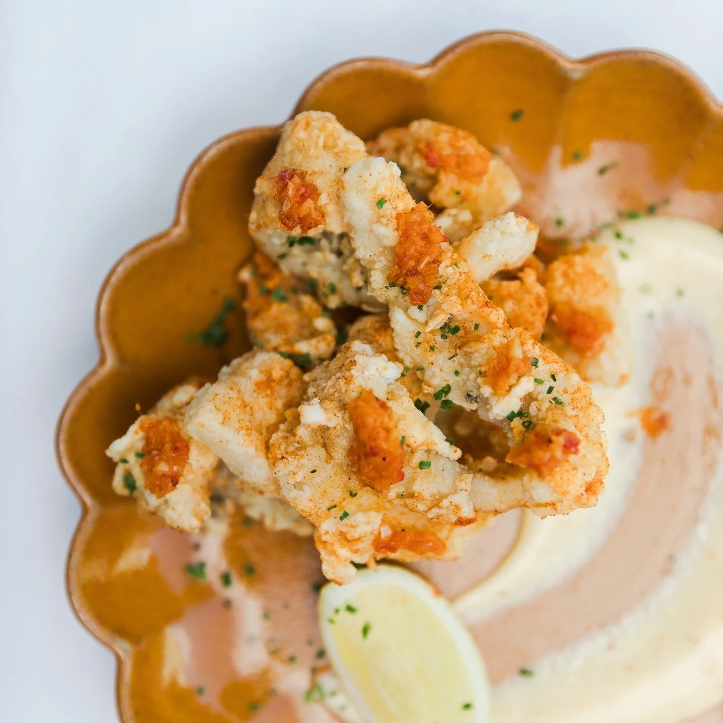 Squid done right. 
Kewpee soy mayo.