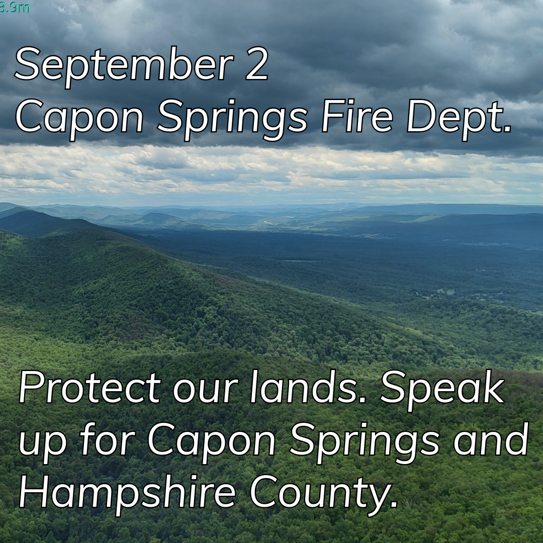 Hampshire county commision at capon springs fire dept