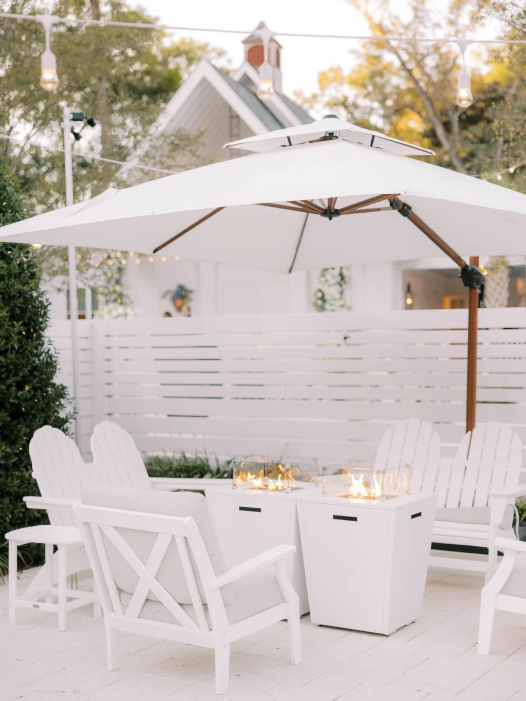 Complimentary fire pits and plenty of seating