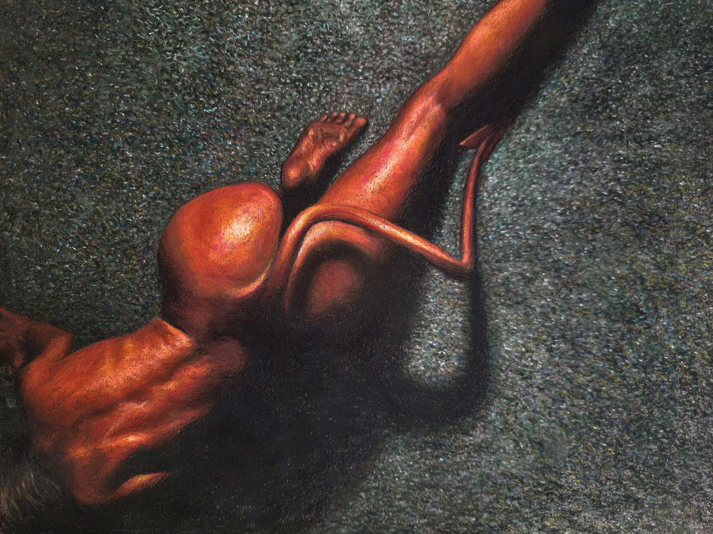 red devil, pastel on paper, 2020