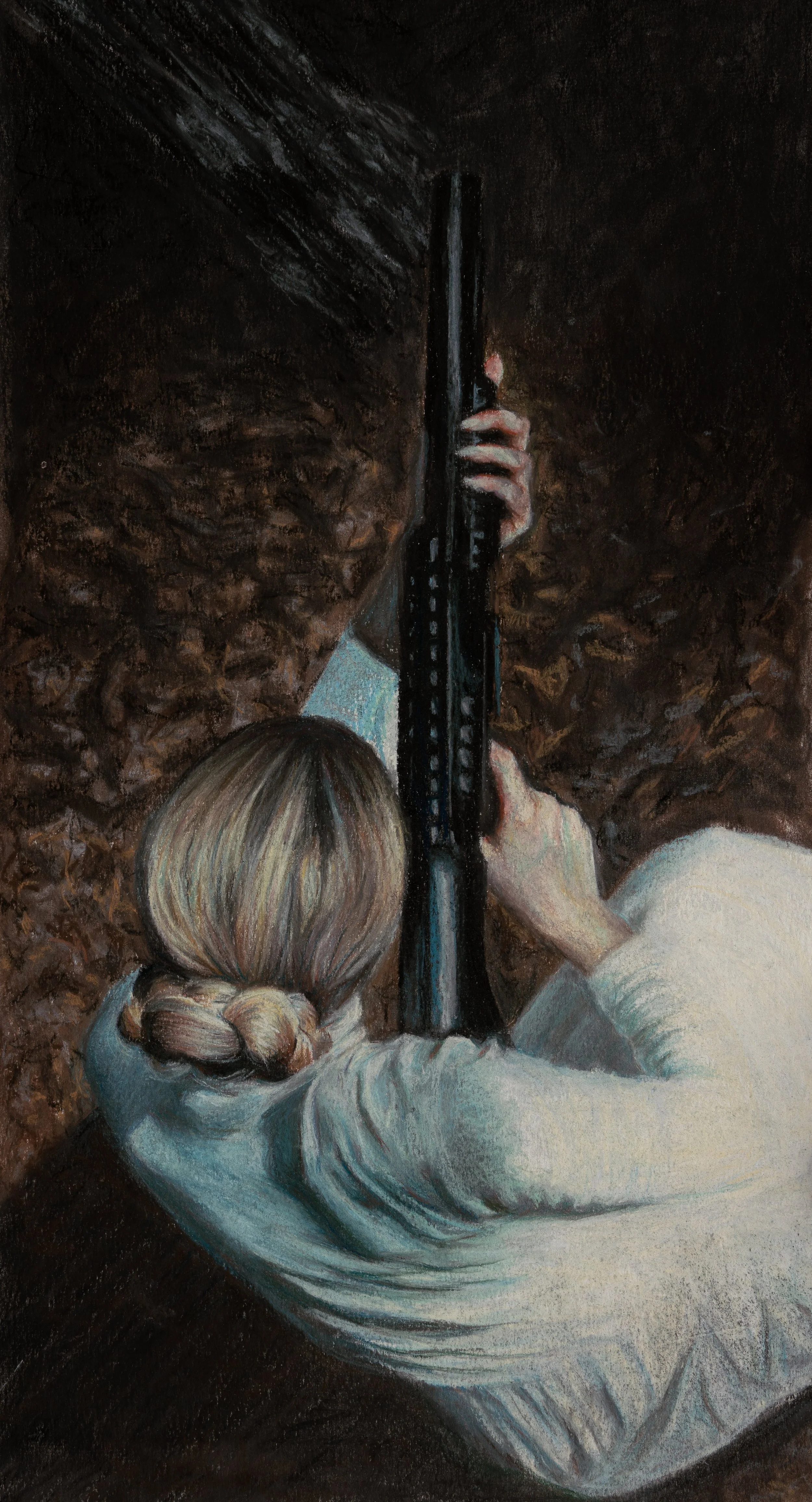  0, pt. 2, pastel on paper, 2022