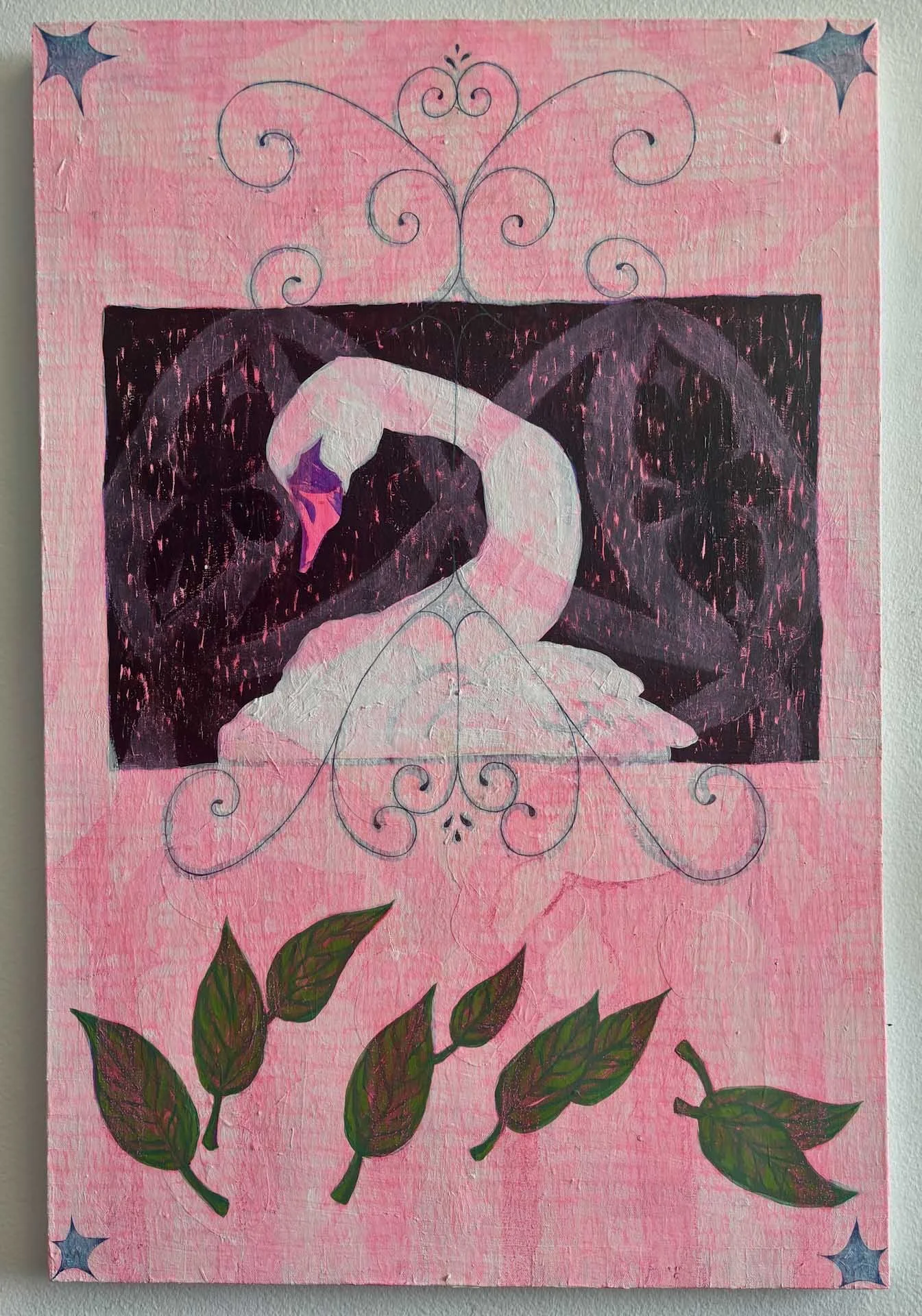 “drifting” 24x36 acrylic/chalk pastel on canvas