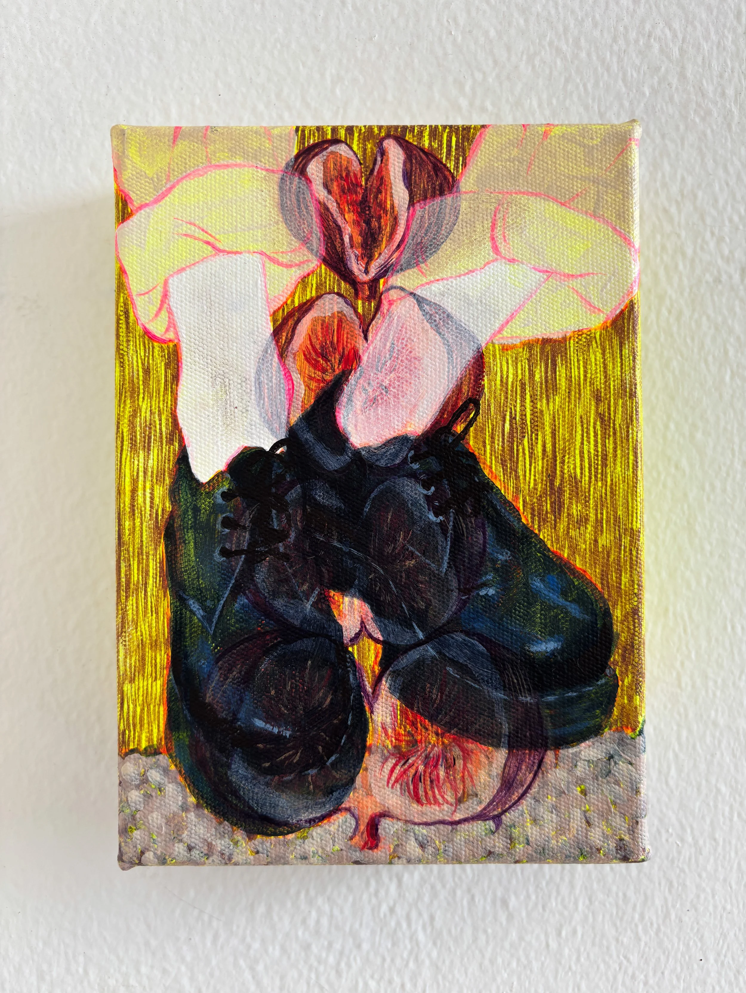 “a different time” 5 x 7 acrylic on canvas 2026