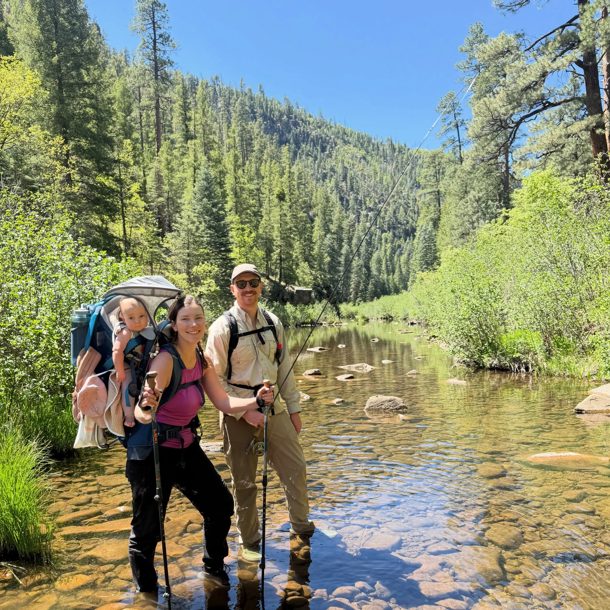 Christmas card material 

Guiding new parents into the backcountry with their 10-month old daughter wasn&rsquo;t considered possible when I started this agency, but it turns out my imagination was limited.

From the moment we connected, I could tell 