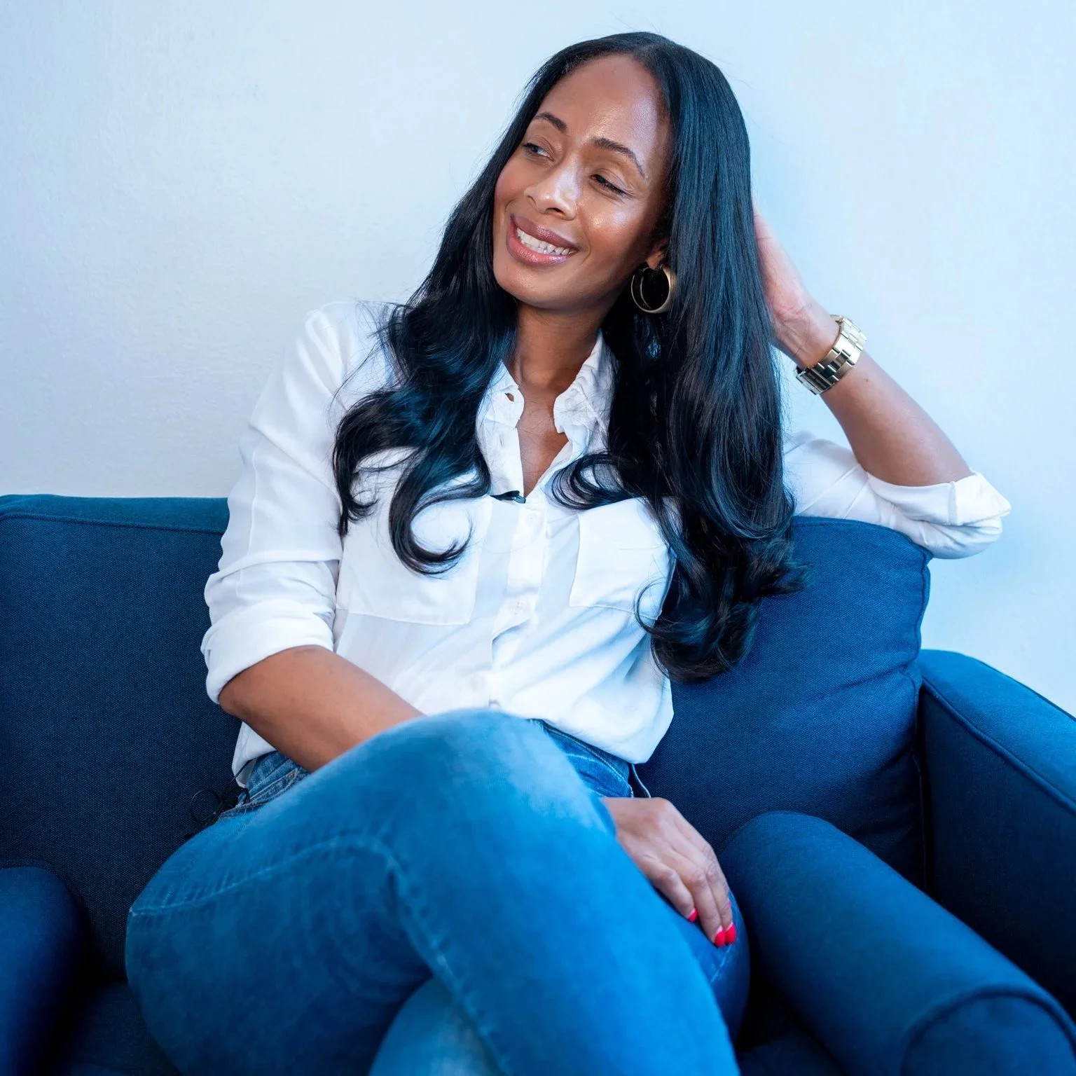 Life coaching for women portrait, personal growth coach.