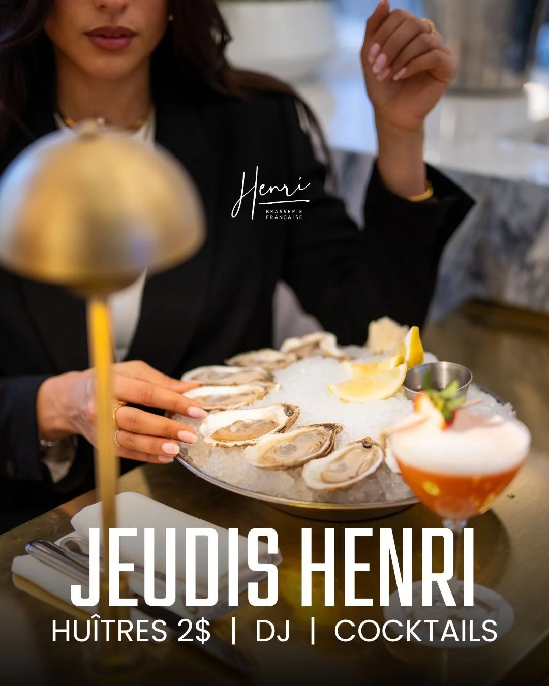 Jeudis Henri 🦪
$2 oysters every Thursday, sounds by @jojoflores
Hu&icirc;tres &agrave; 2 $ tous les jeudis, musique par @jojoflores