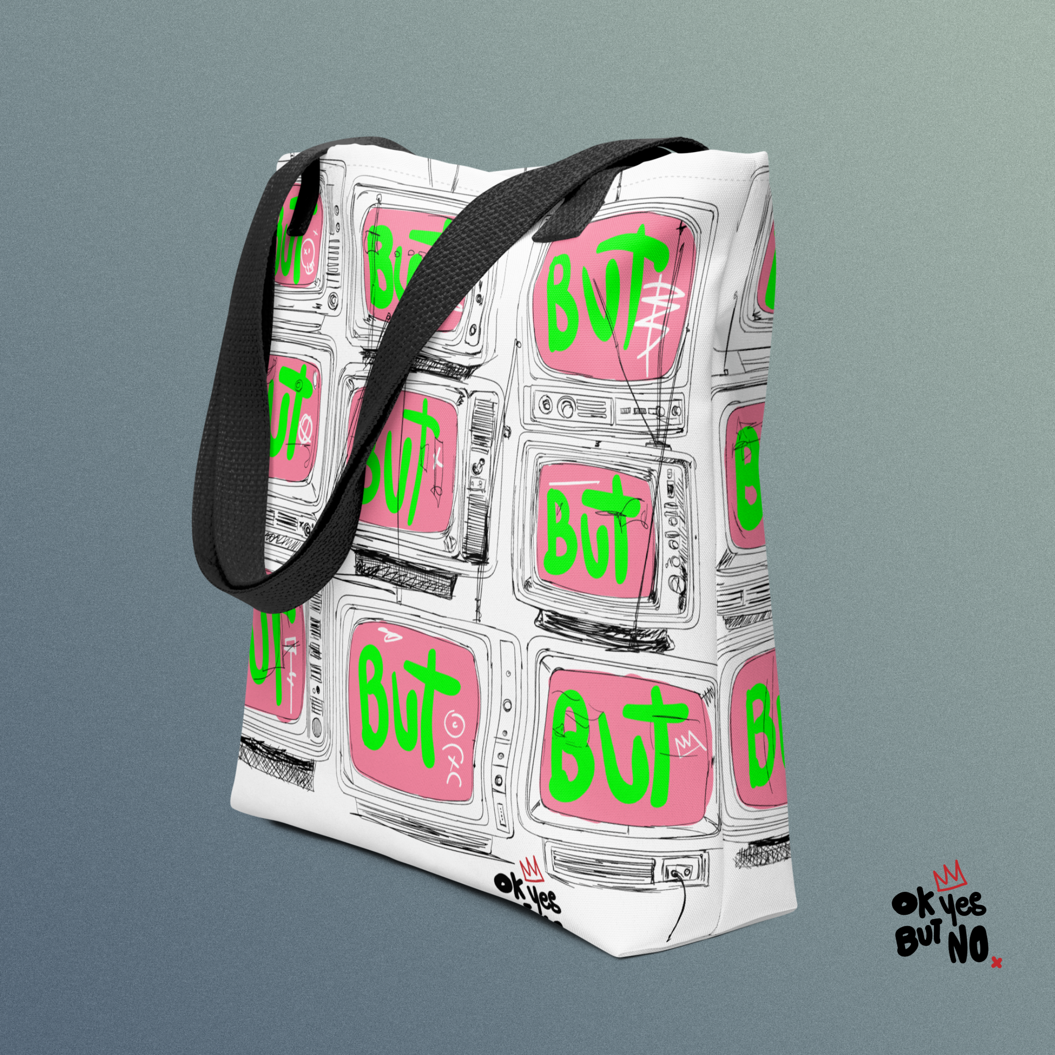 OK: Broadcast Error .Tote bag.