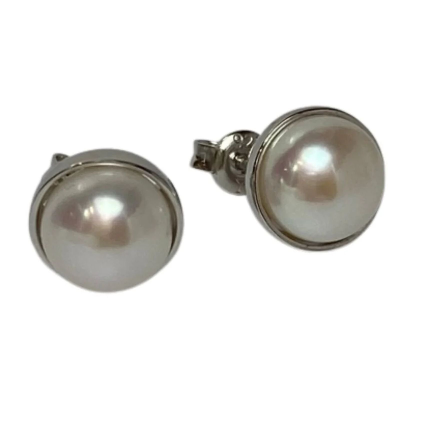 'Jade' Stud Style Freshwater Pearl Earrings