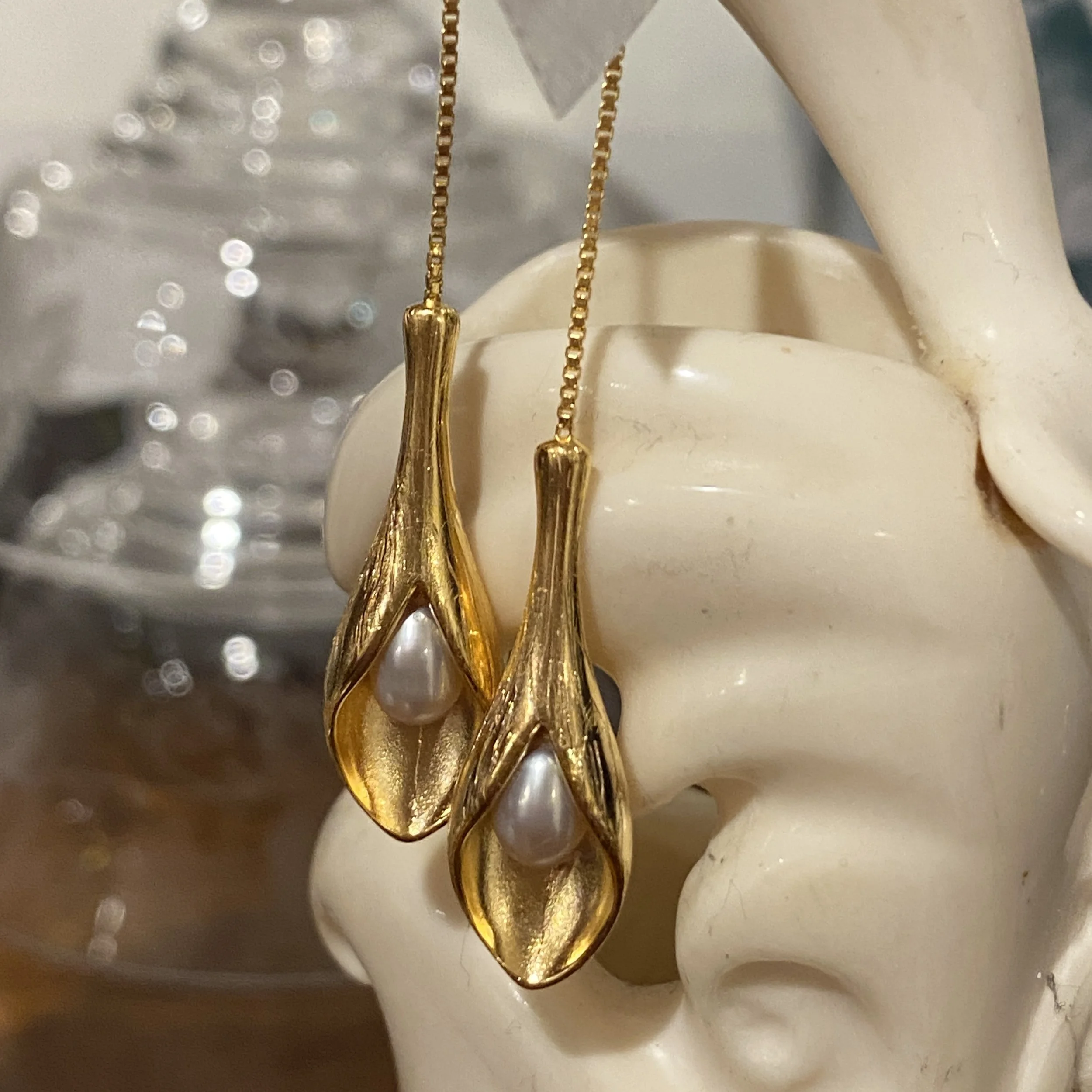 'Petals' Freshwater Pearl Earrings