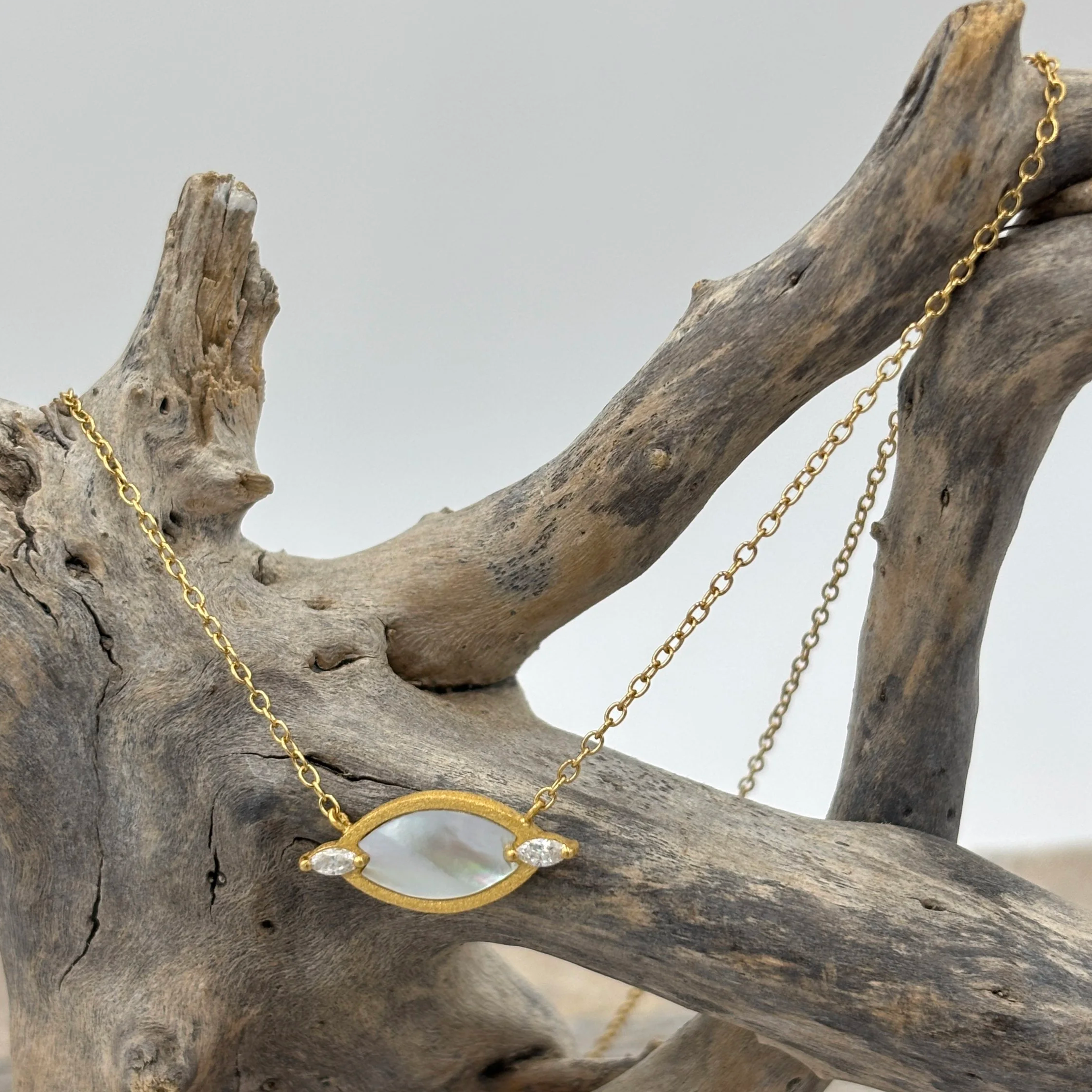 'Eclipse' Mother of Pearl Necklace