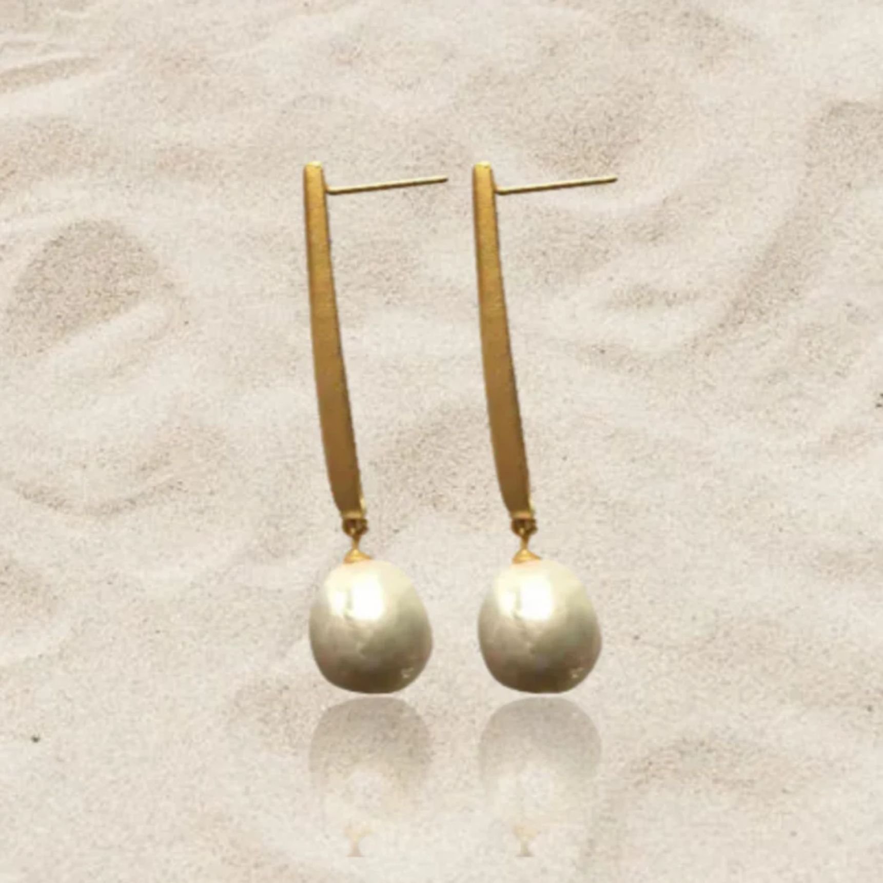 'Drop' Freshwater Pearl Earrings