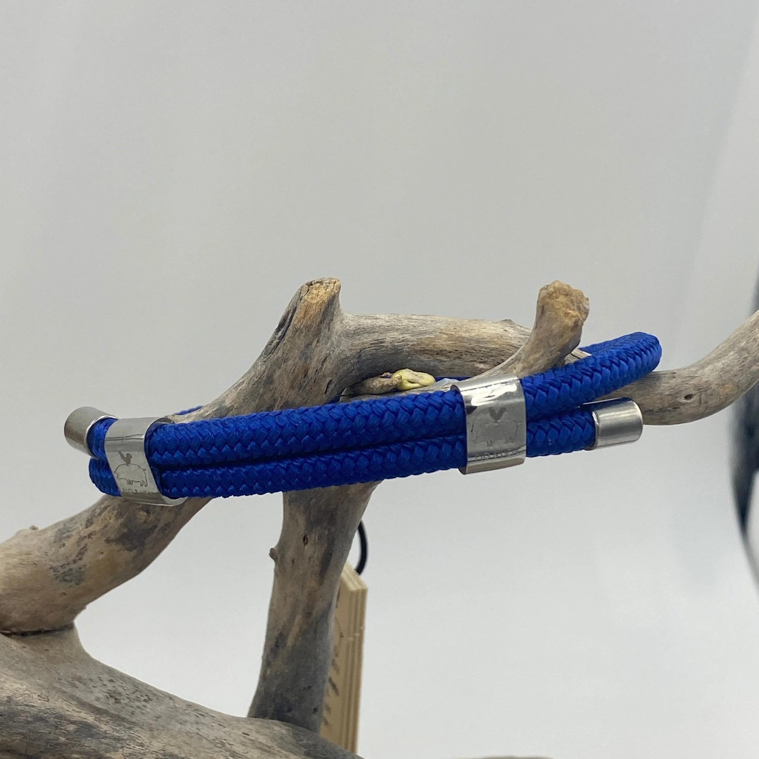 'Little Lewis' Cobalt and Silver Pig & Hen Bracelet