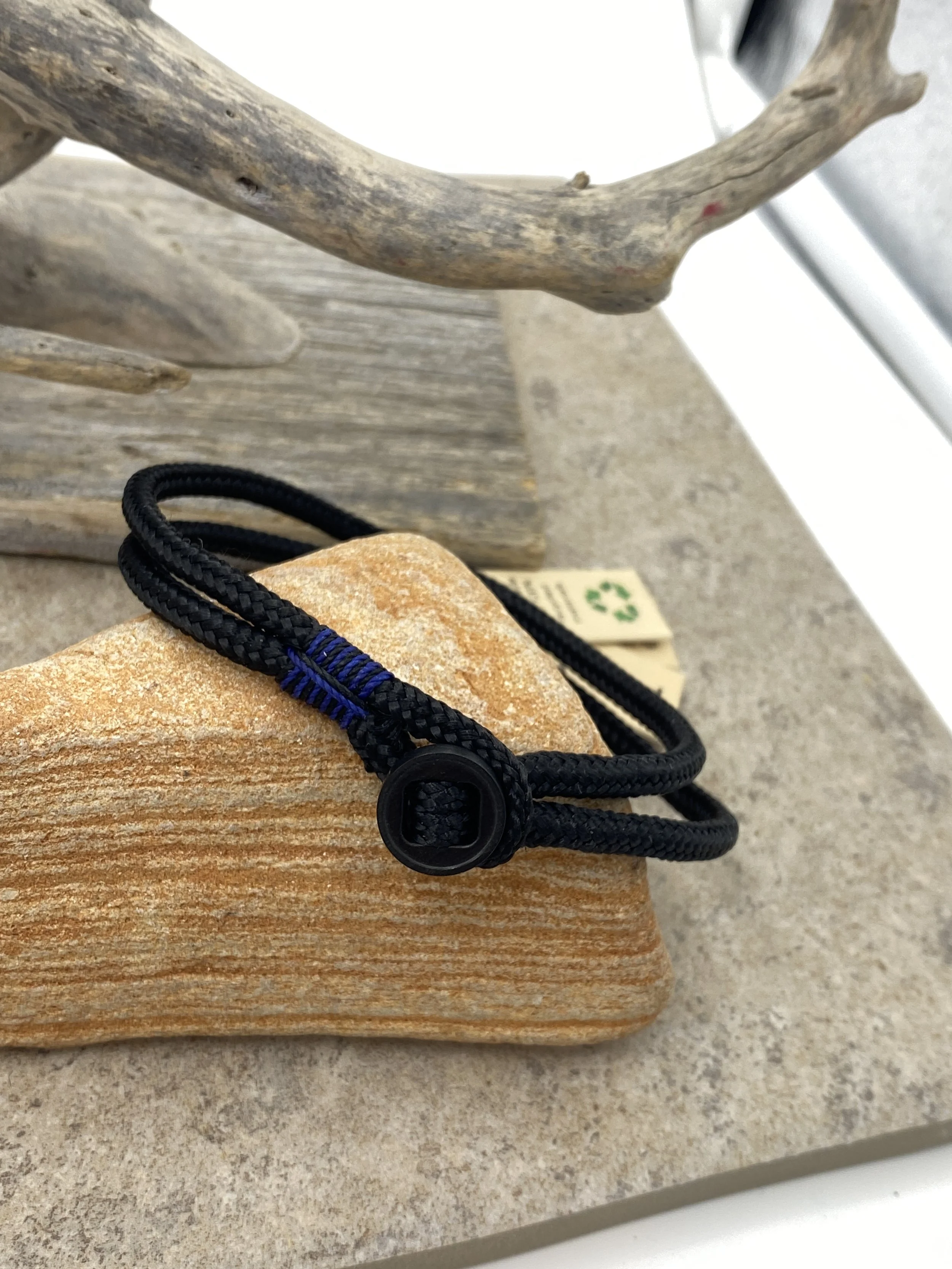 'Don Dino' Black and Black Pig & Hen Bracelet