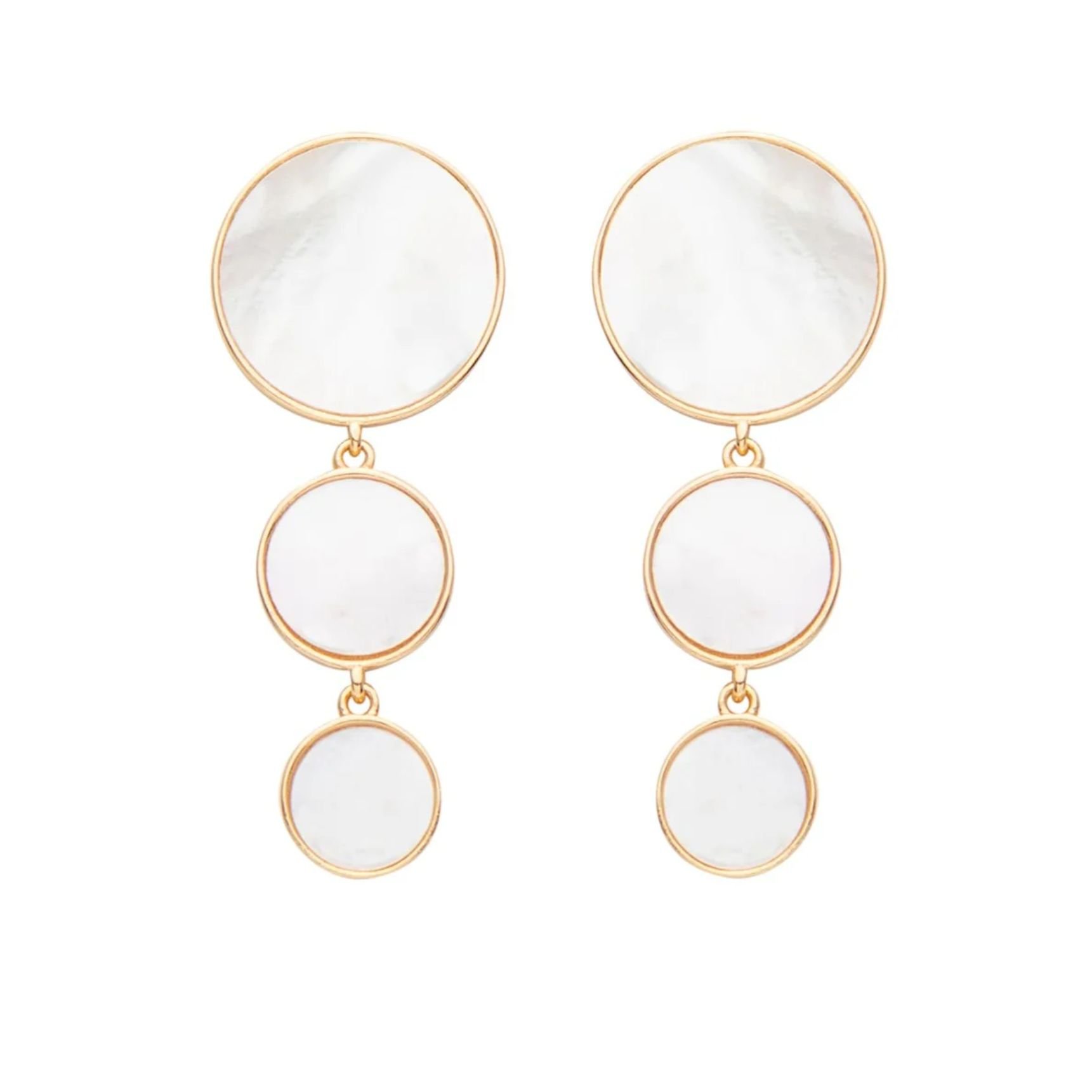 'Lilypad' Freshwater Pearl Earrings