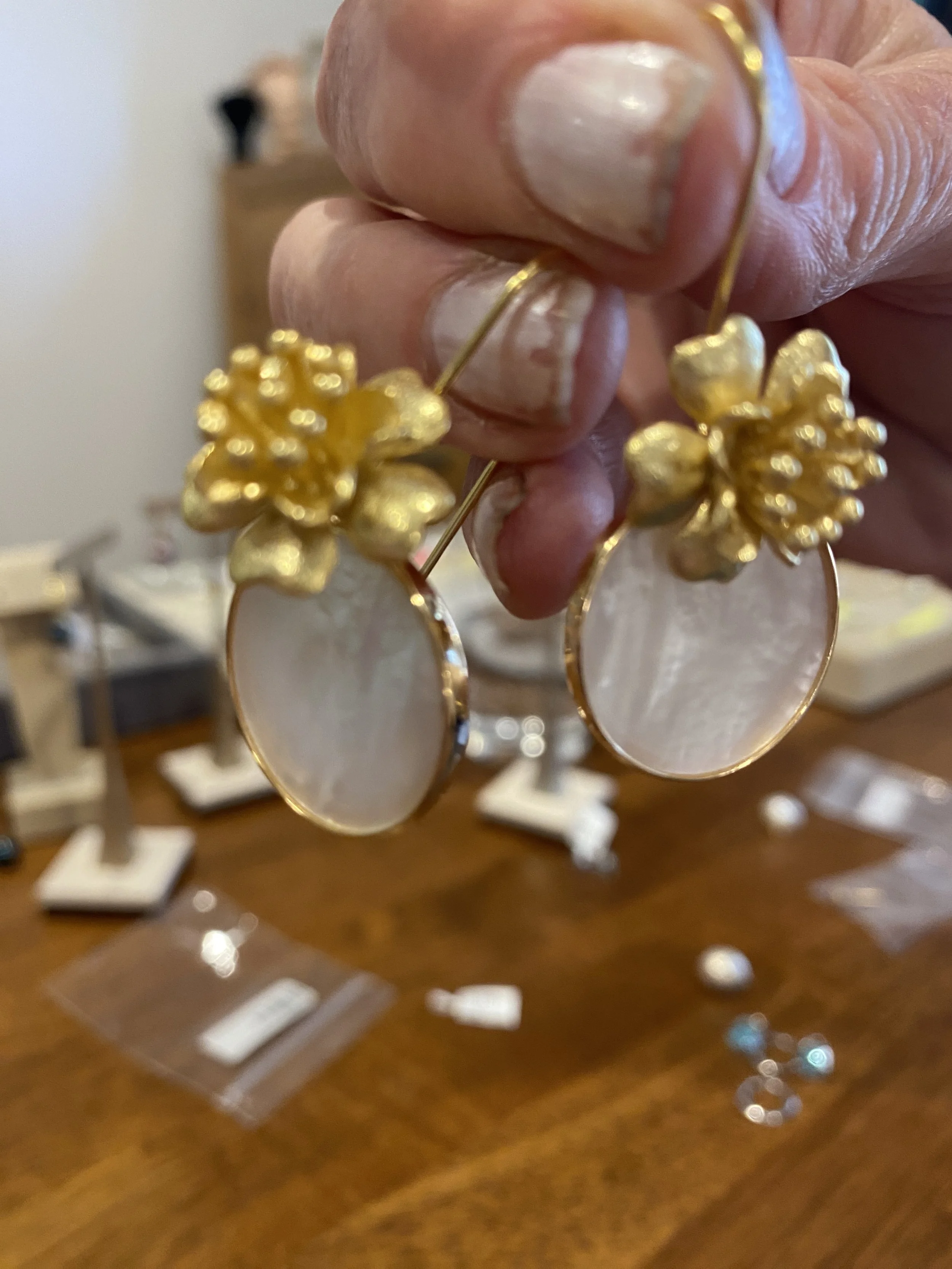 Love Token Mother of Pearl earrings