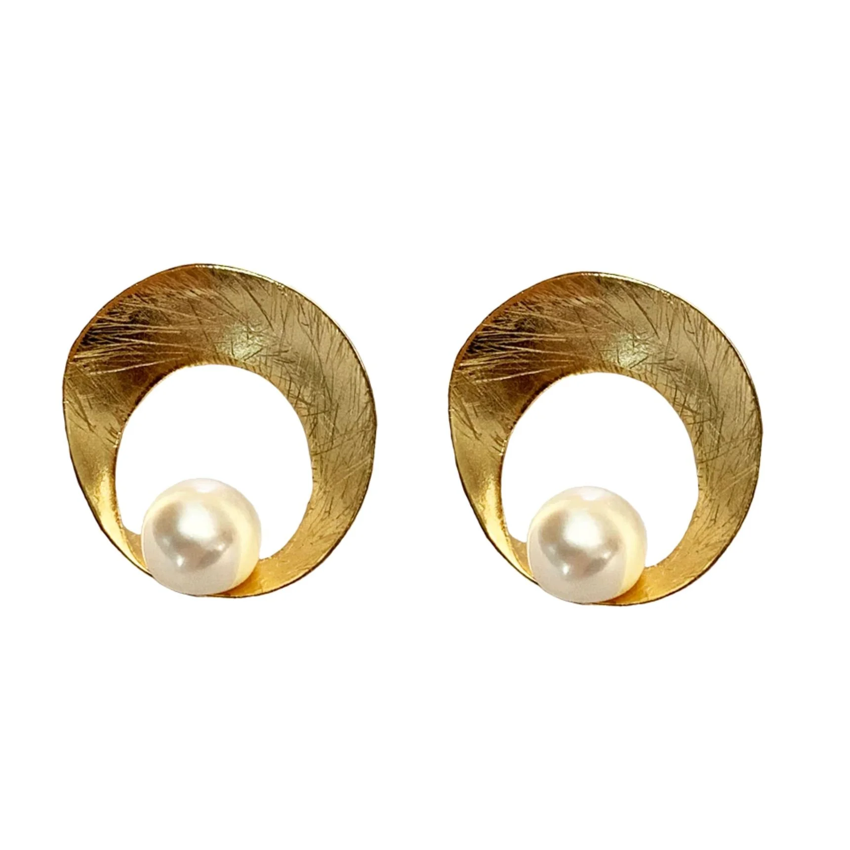 'Solar' Freshwater Pearl Earrings