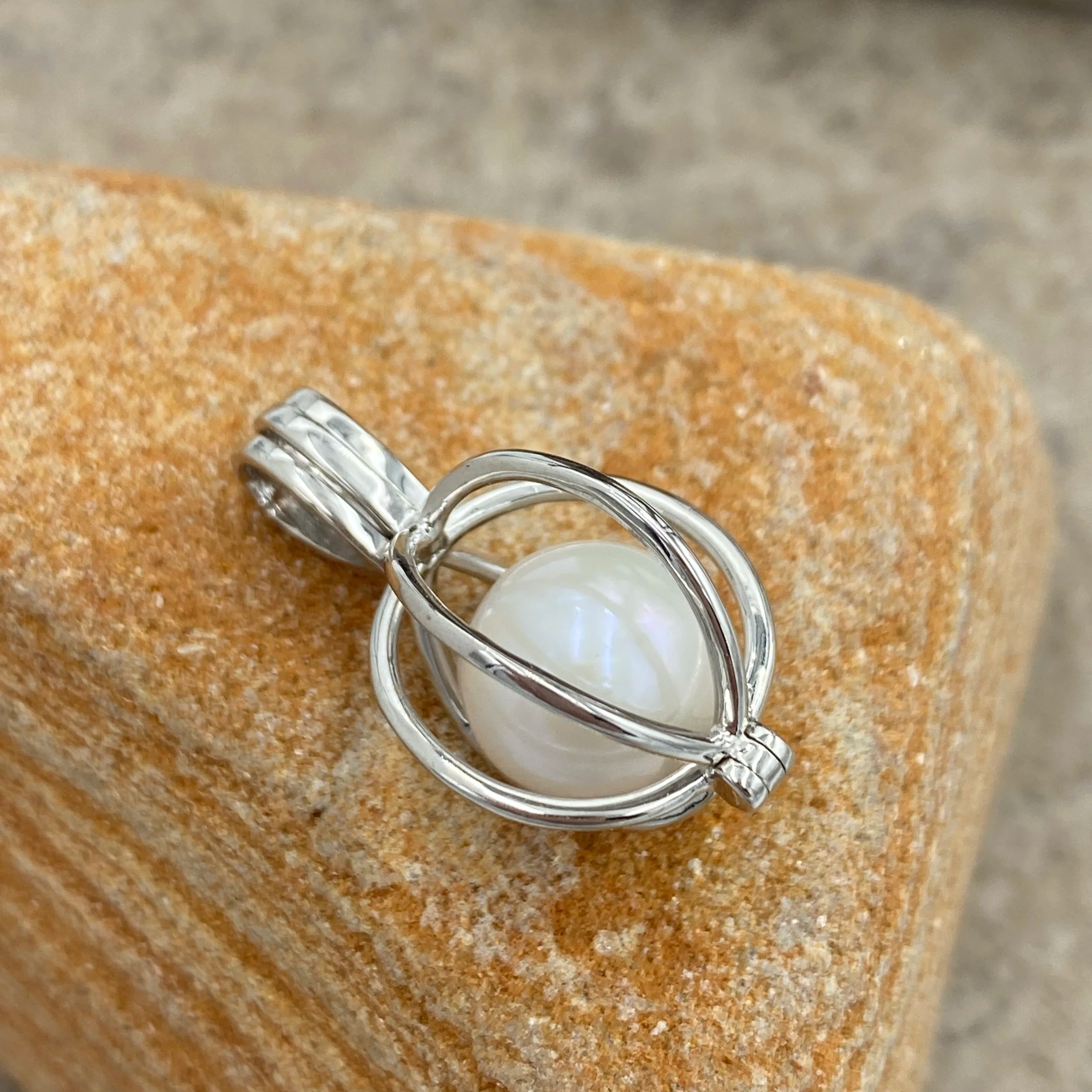 Pearl Cage - swirl 12mm