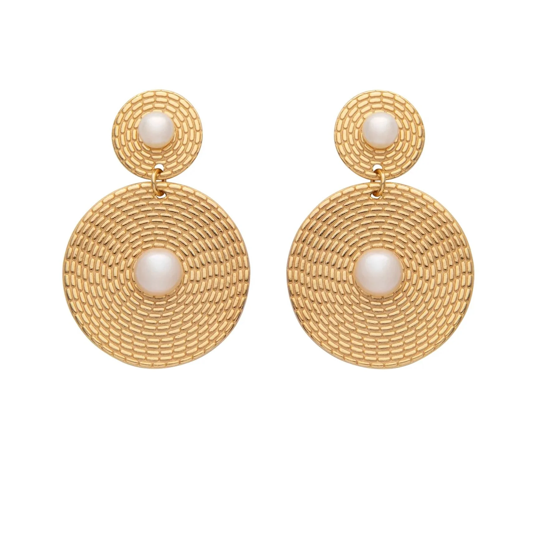 'Ripple' Freshwater Pearl Earrings