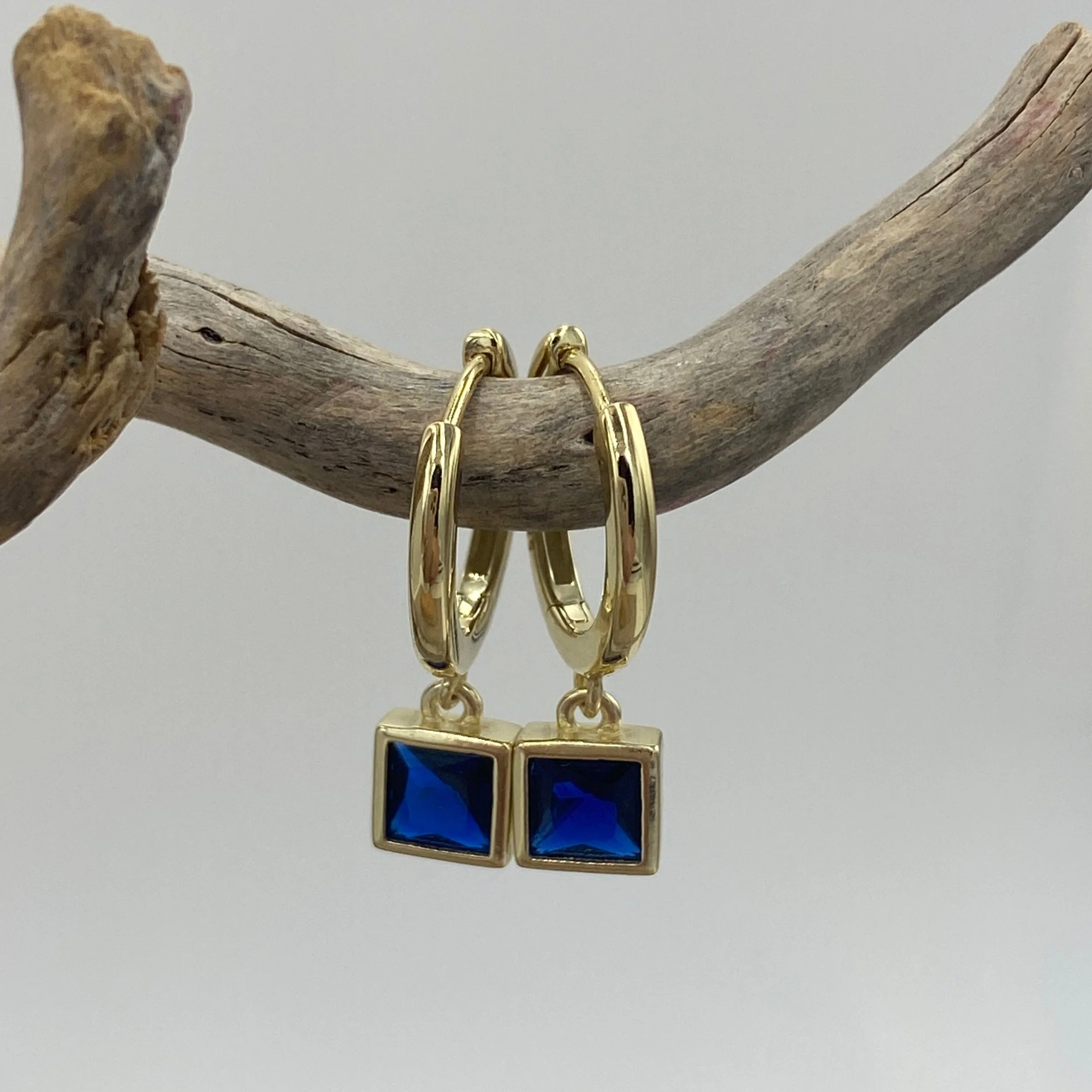 'Assy' Huggie and Stone Earrings