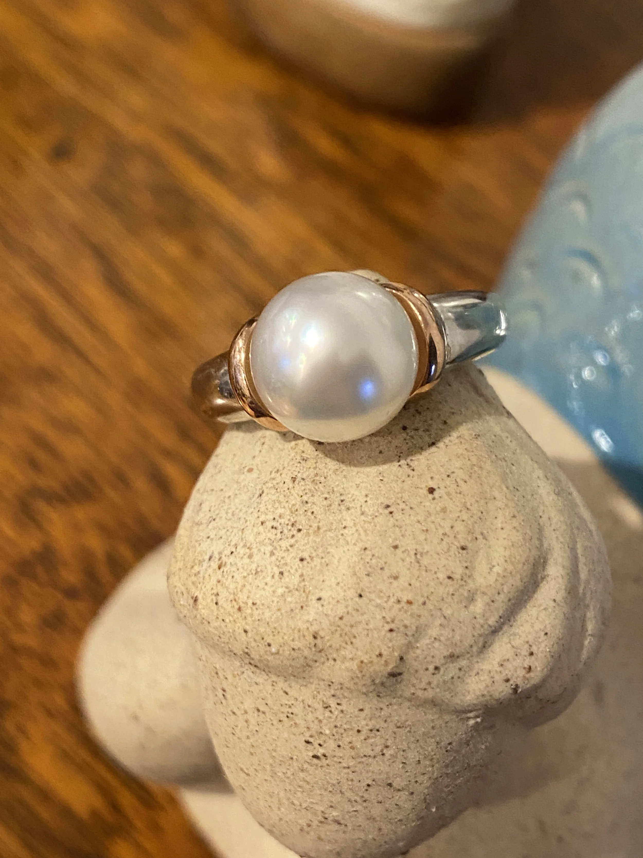'Lorelei' two tone Australian South Sea Pearl ring