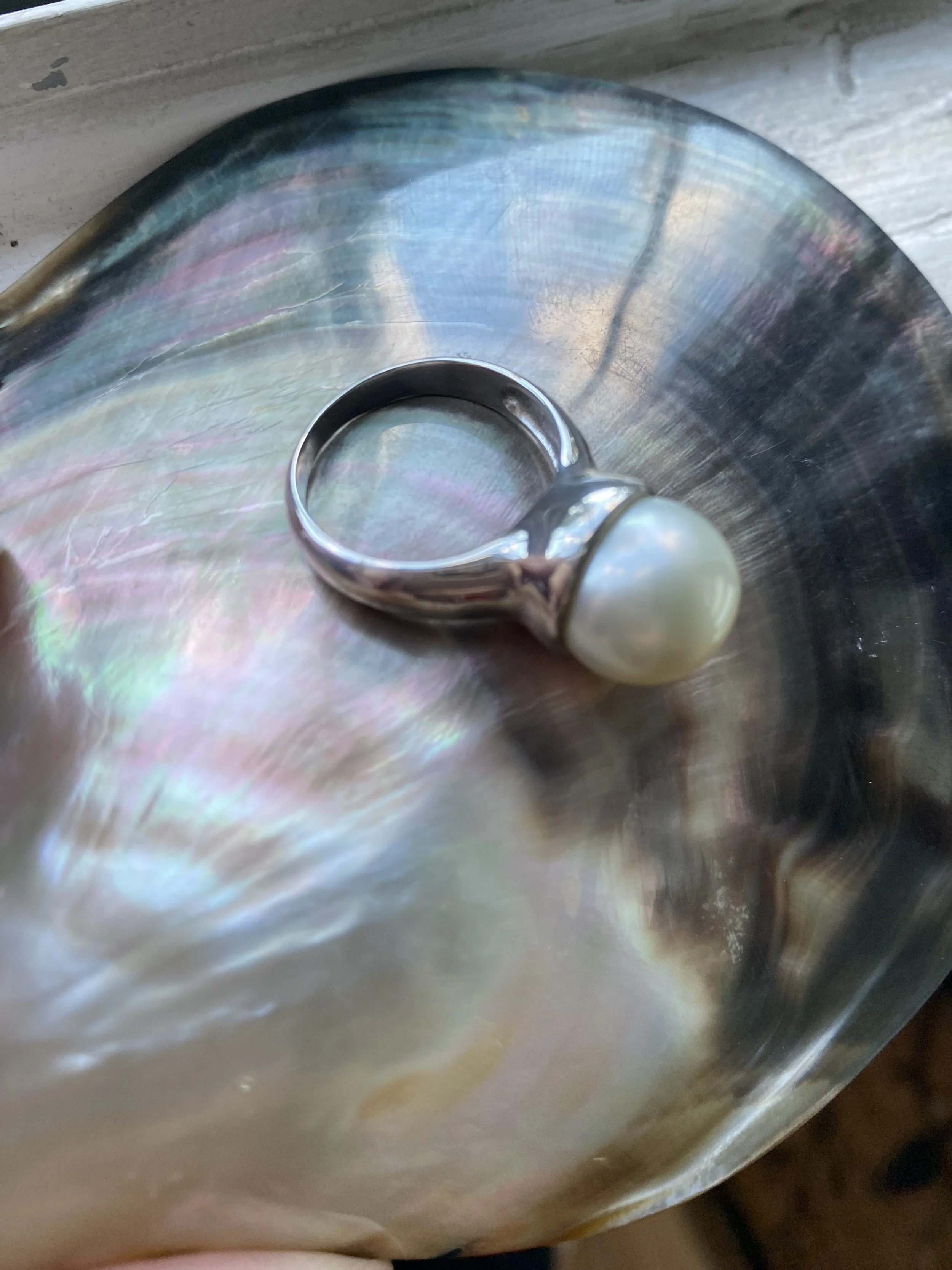 'Larisa' Australian South Sea 'Keshi' Pearl Ring