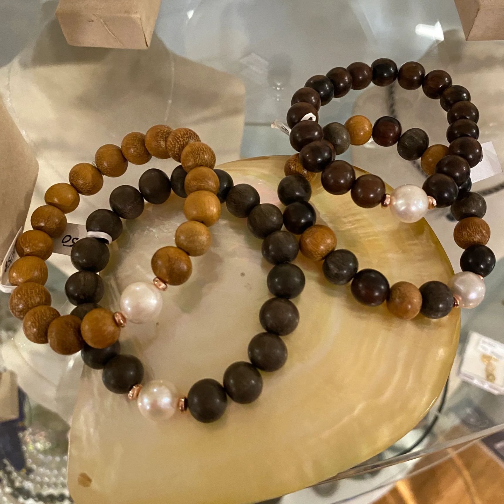 'Woodie' Freshwater Pearl Bracelet