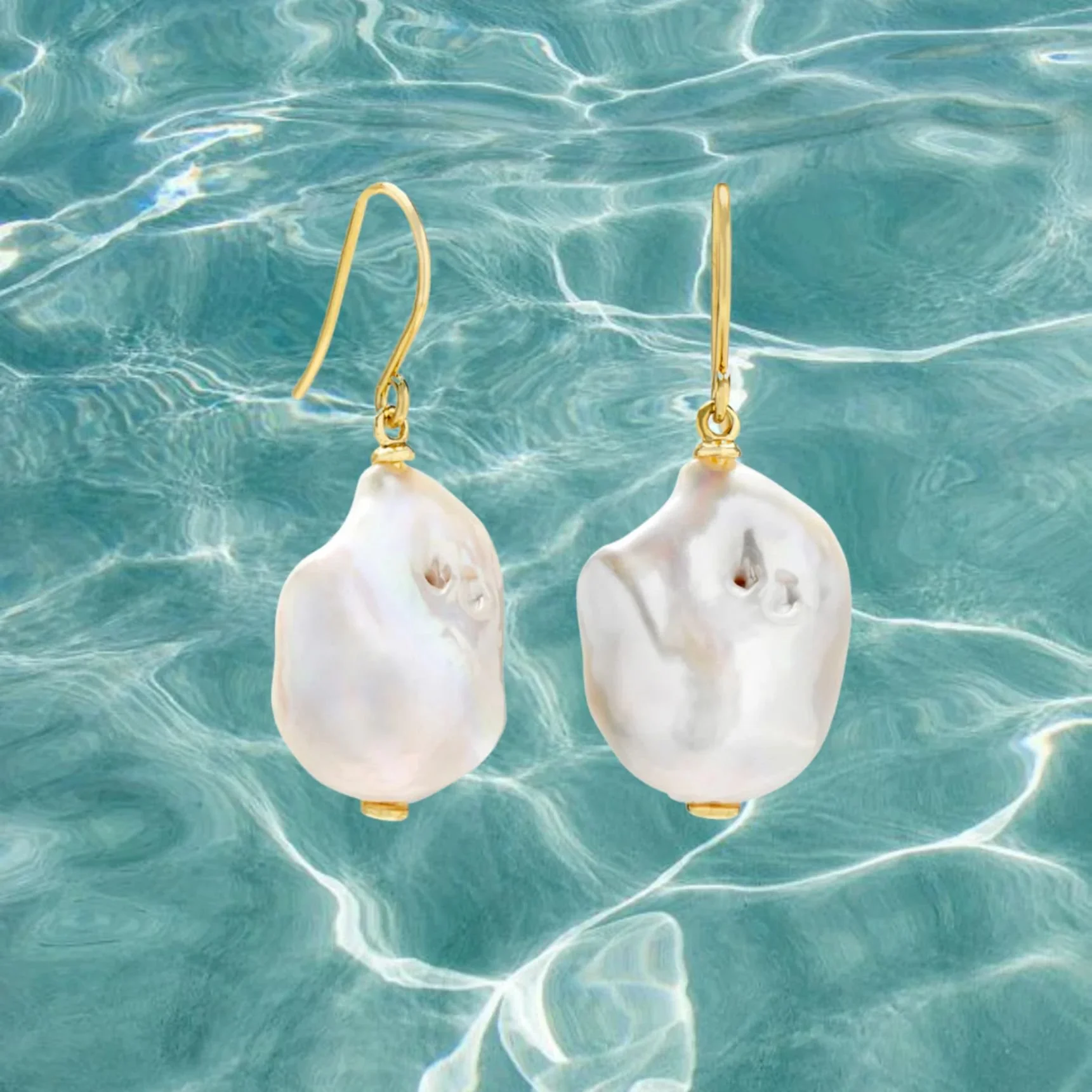 'Baroque' Freshwater Pearl Earrings