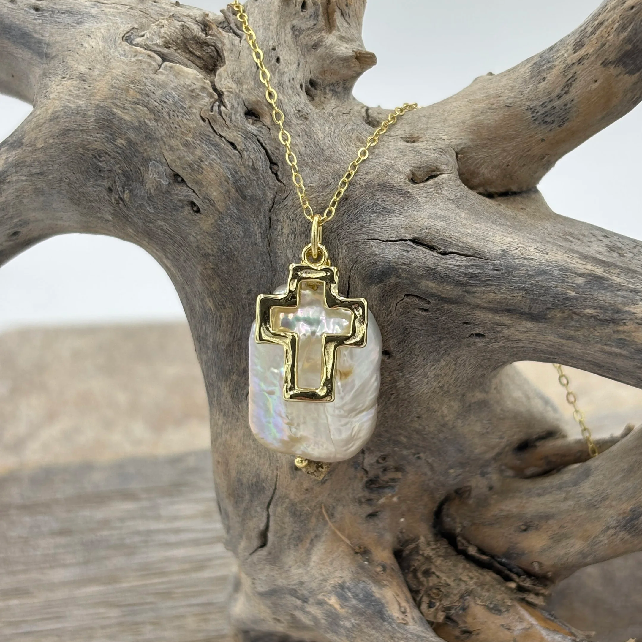 'Devotion' Baroque Freshwater Pearl Necklace