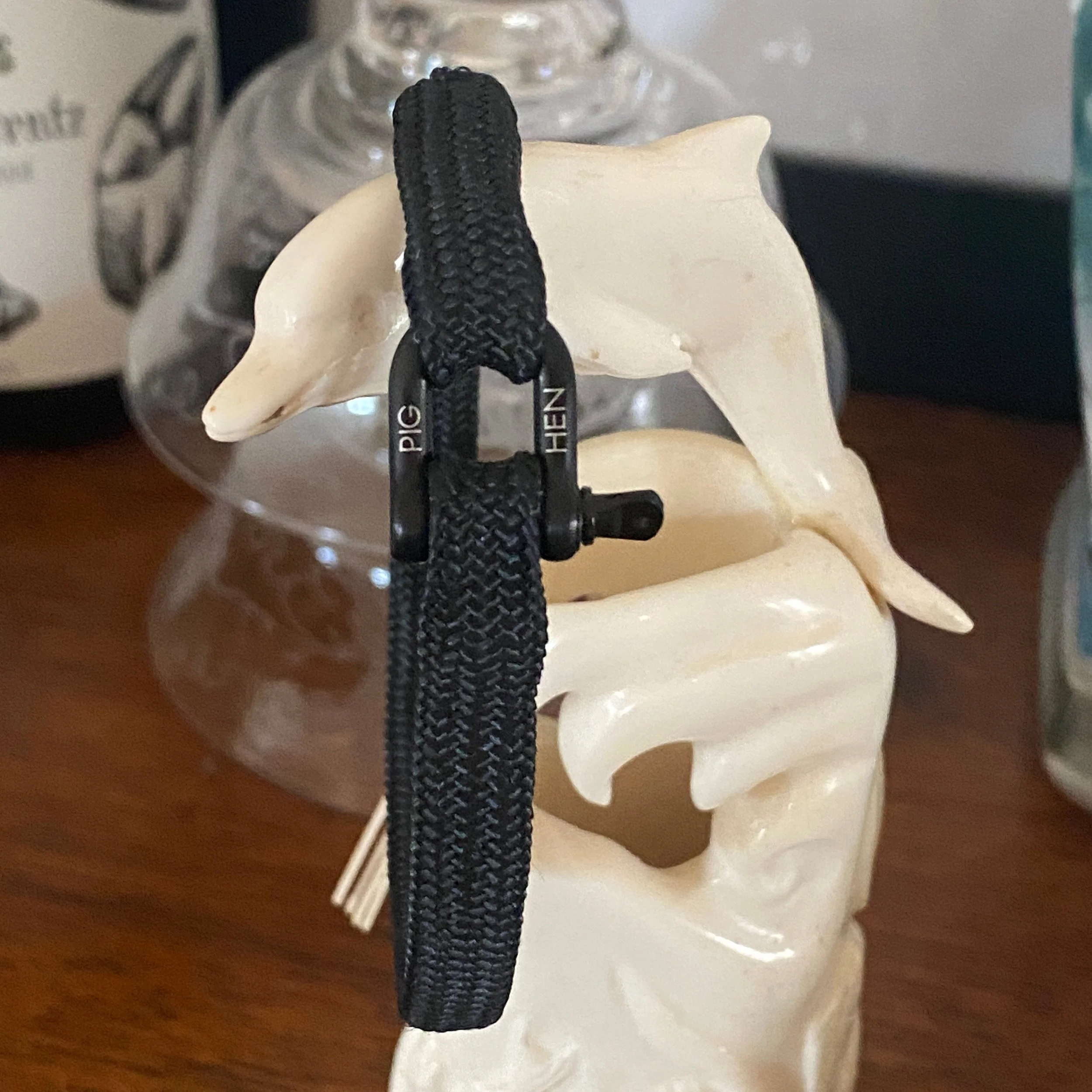 'Vicious Vik' Black and Black' Pig & Hen Bracelet