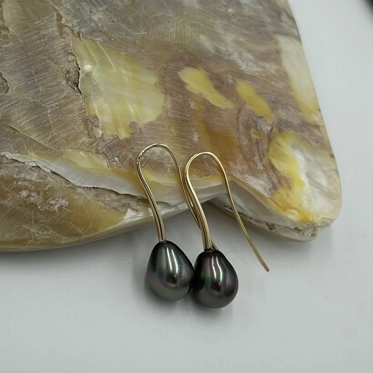 ‘Taylor’ Tahitian South Sea Pearl Earrings