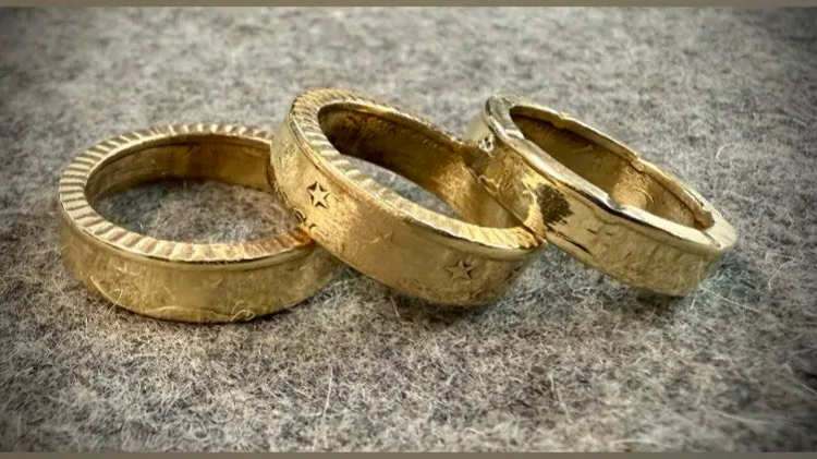 Handcrafted Coin Rings from the Soigne Class