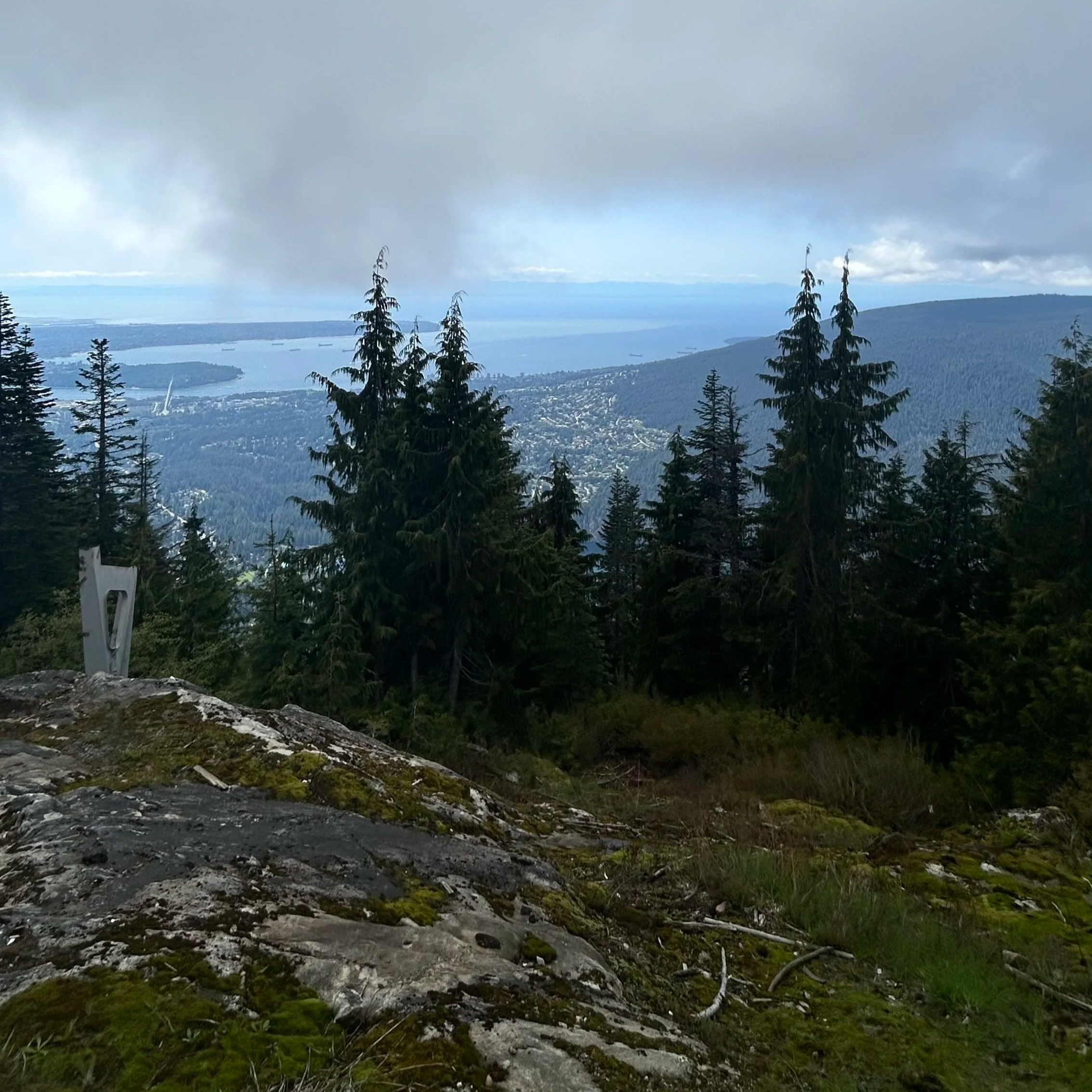 View from the top of Grouse Mountain