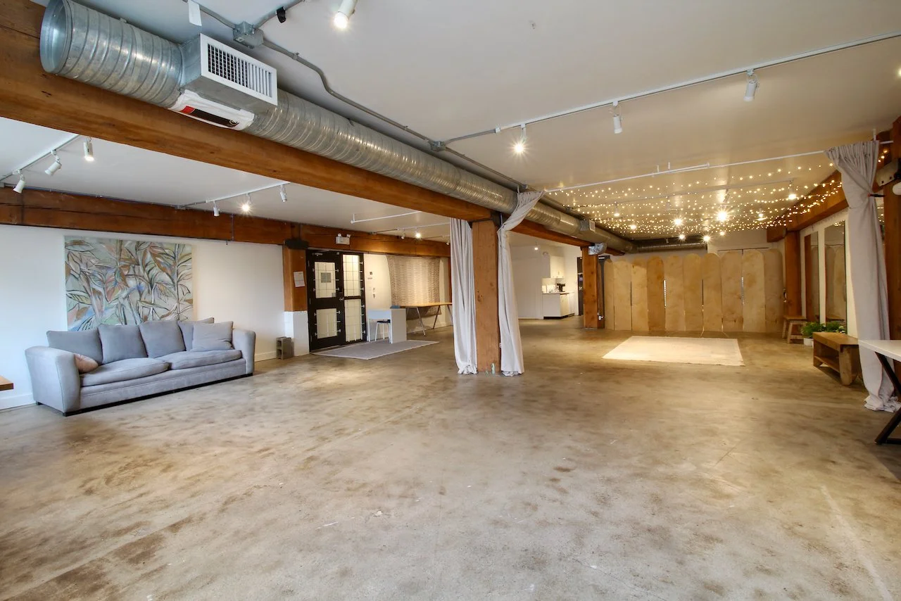 Beautiful fairy light in event rental space