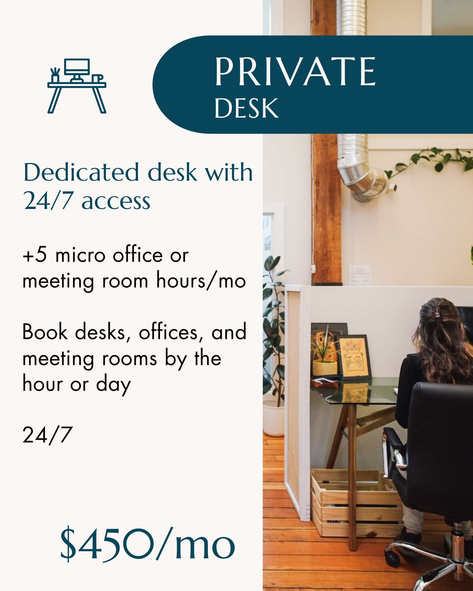 Dedicated desk coworking in vancouver