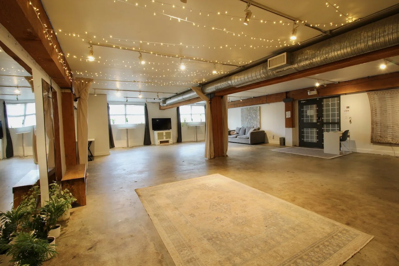 Studio and event rental space for rent