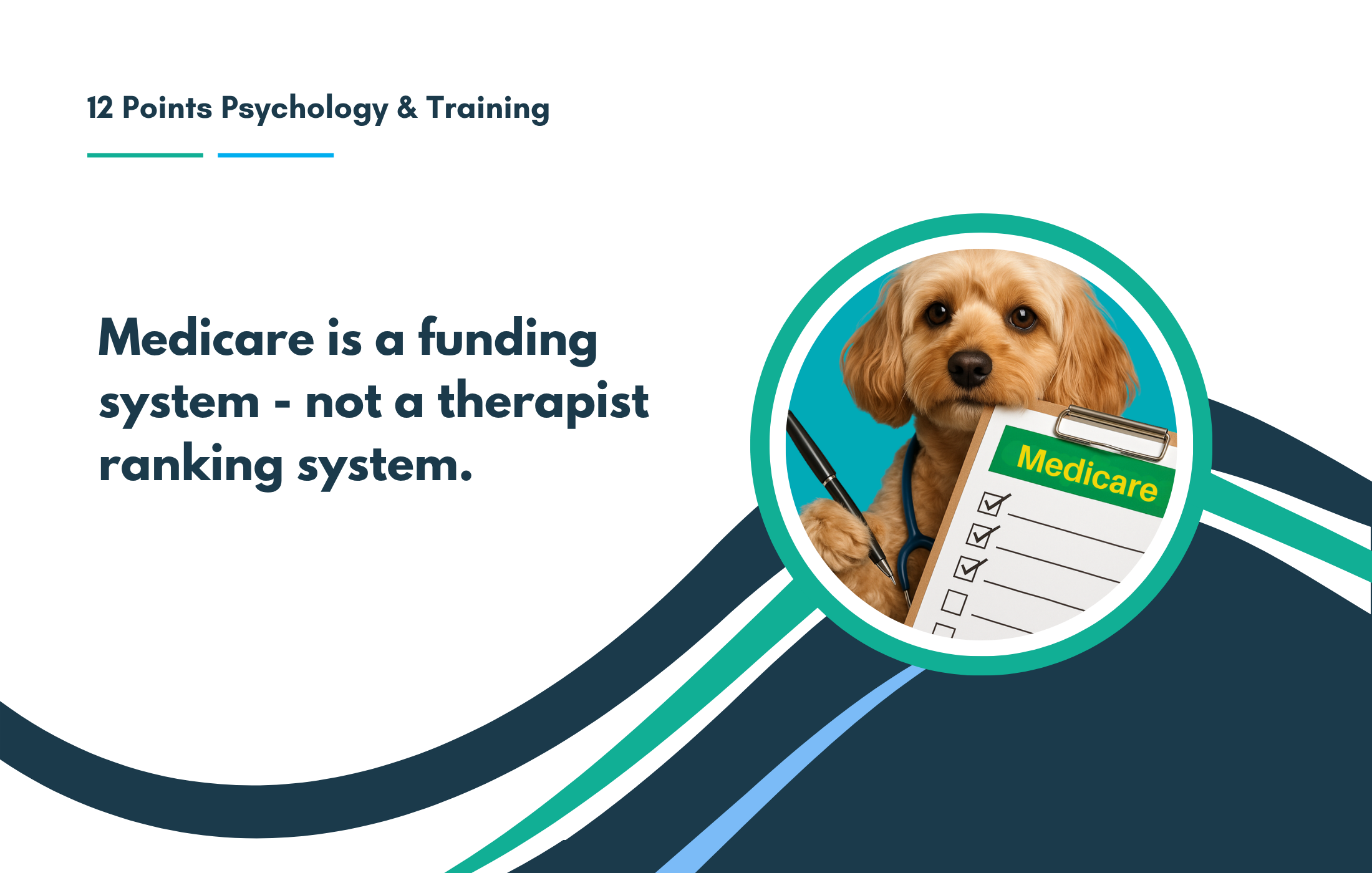 Medicare is a funding system - not a therapist ranking system