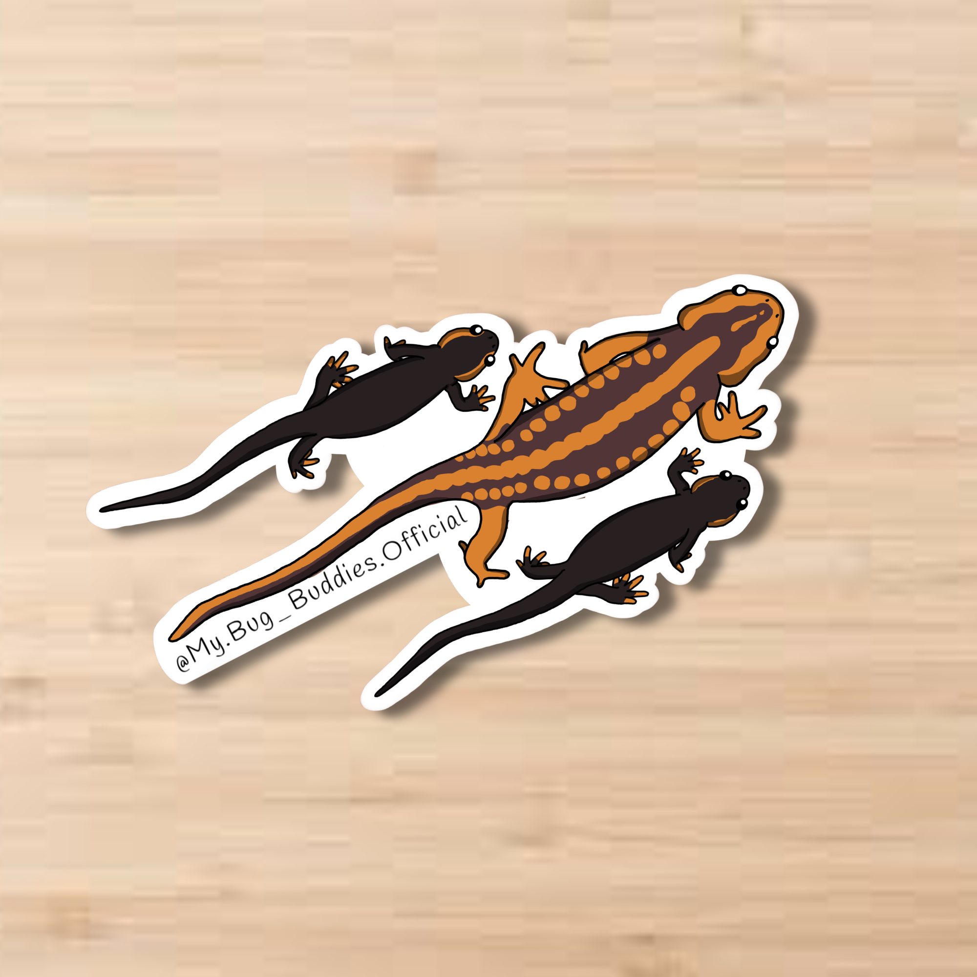 Newt Trio Sticker