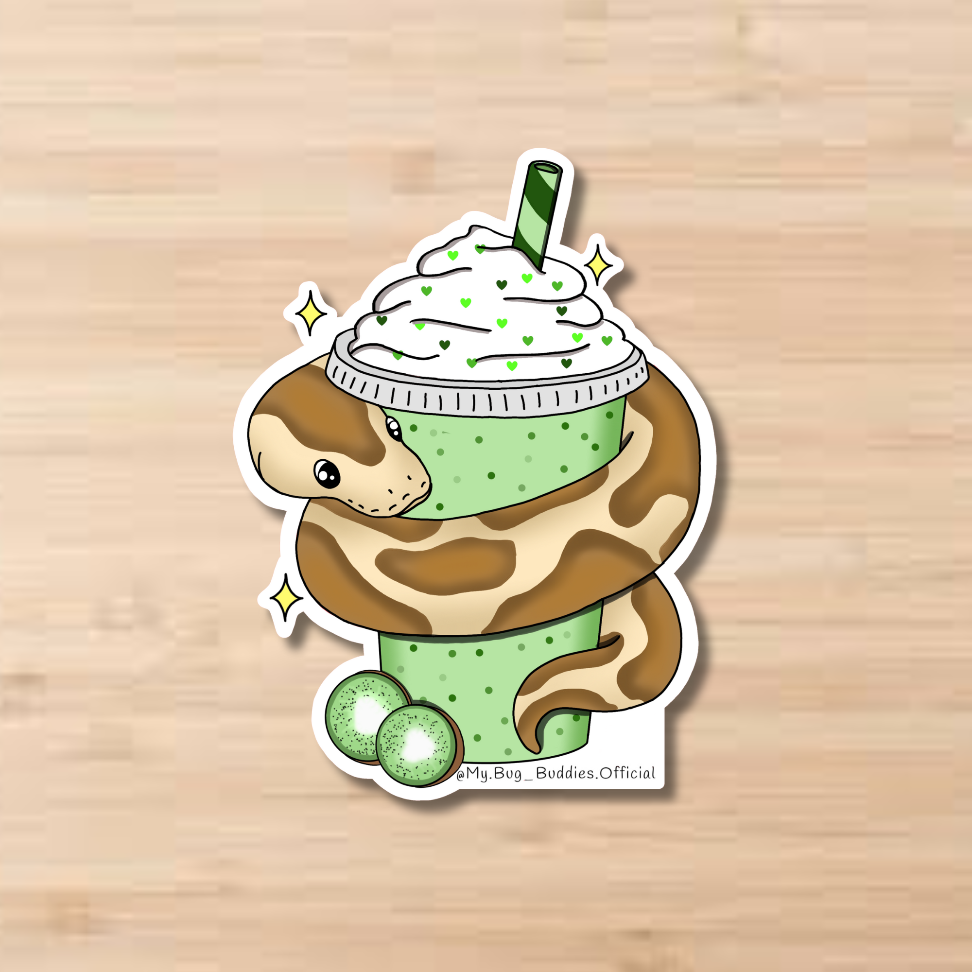 Kiwi Snake-Shake Sticker