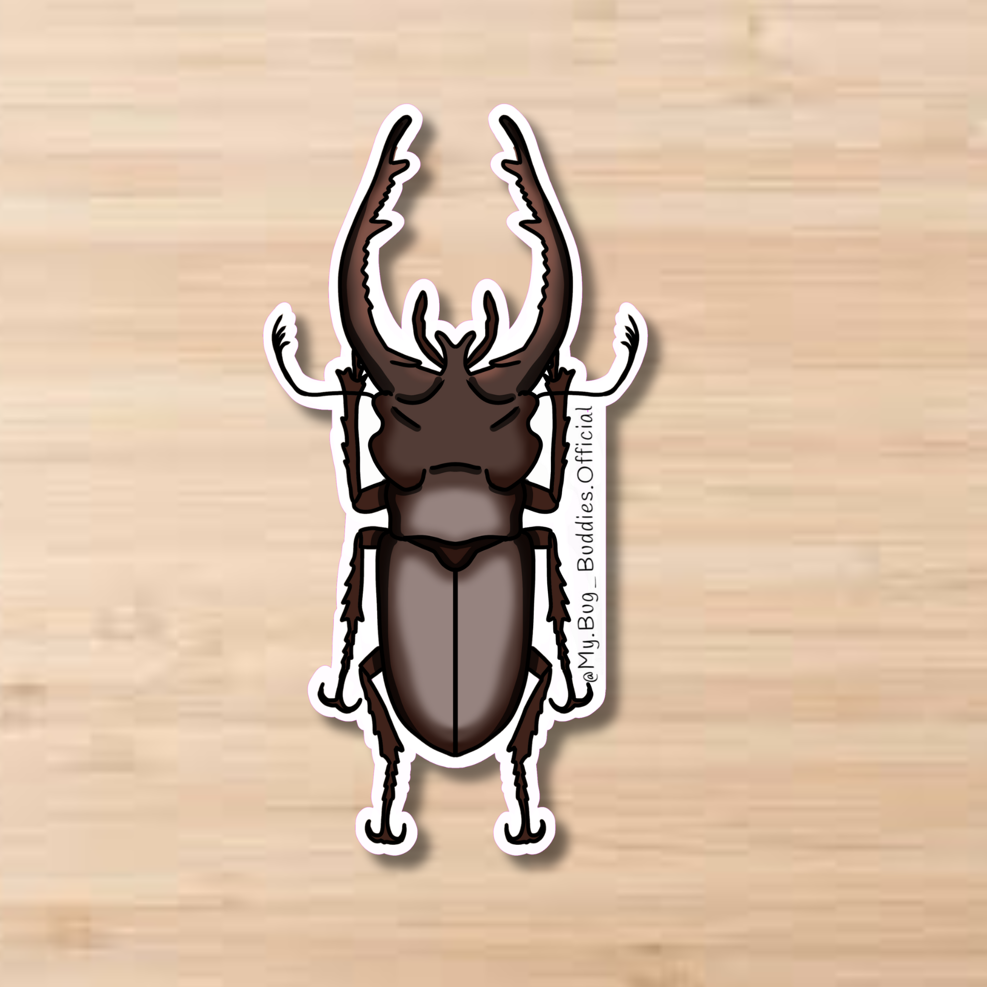 Stag Beetle Sticker
