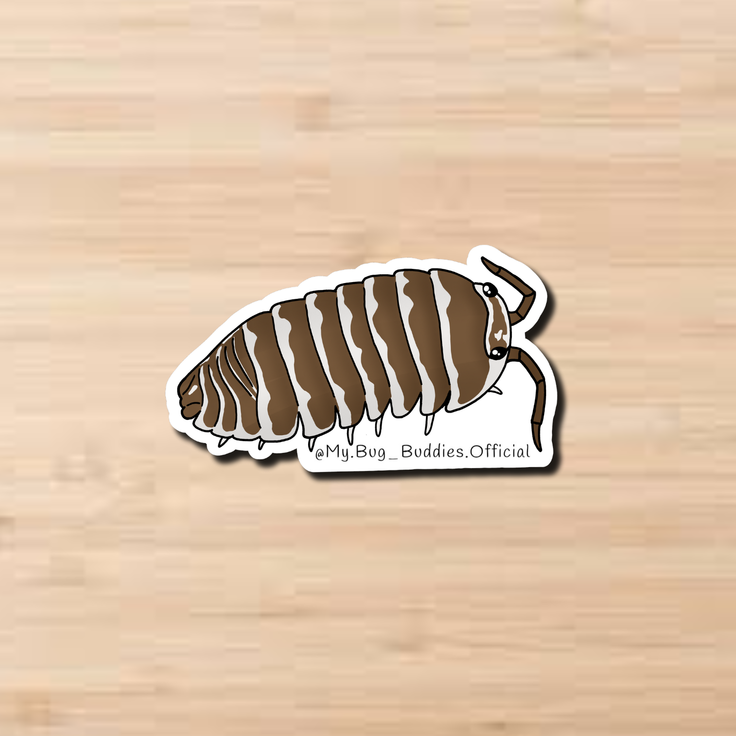 Chocolate Maculatum Isopod Sticker