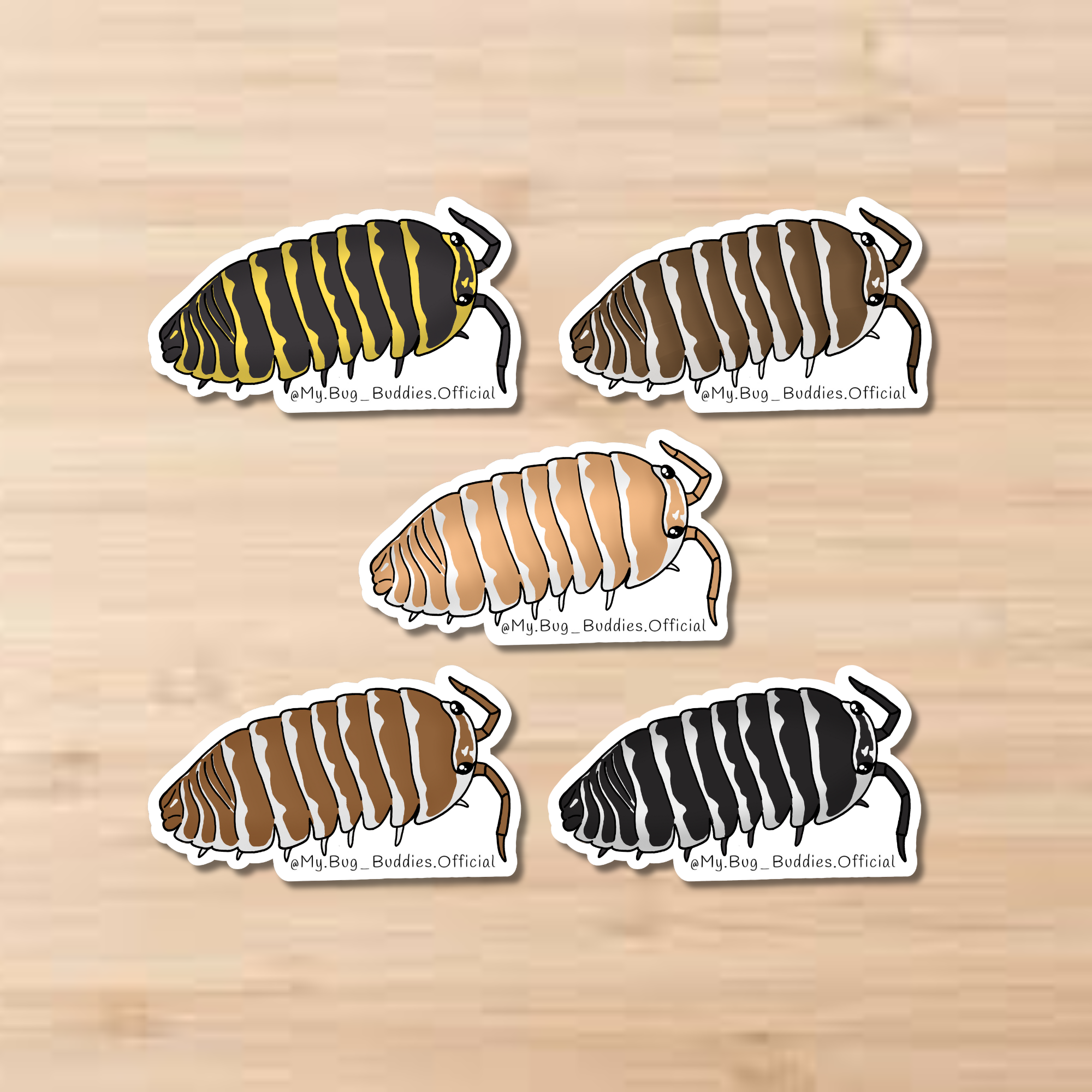 Maculatum Isopod Sticker Pack