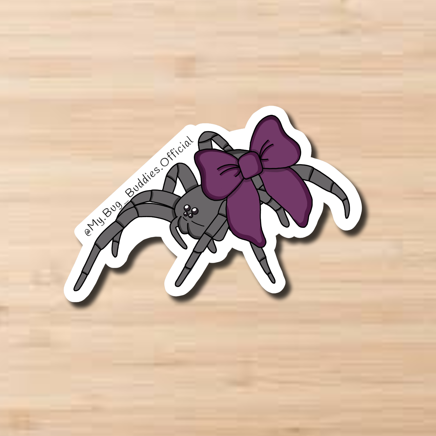 Black Spider Sticker