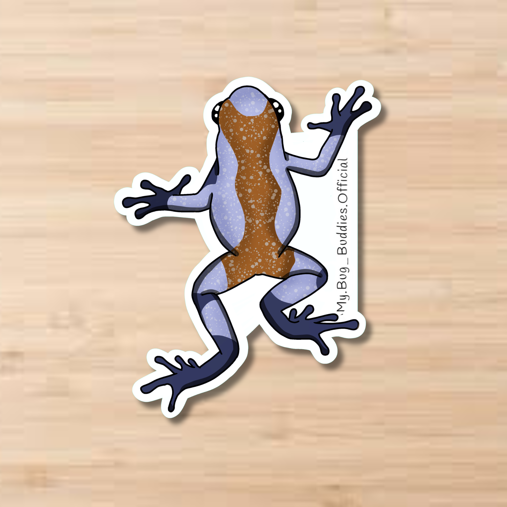 Blue Harlequin Dart Frog Sticker