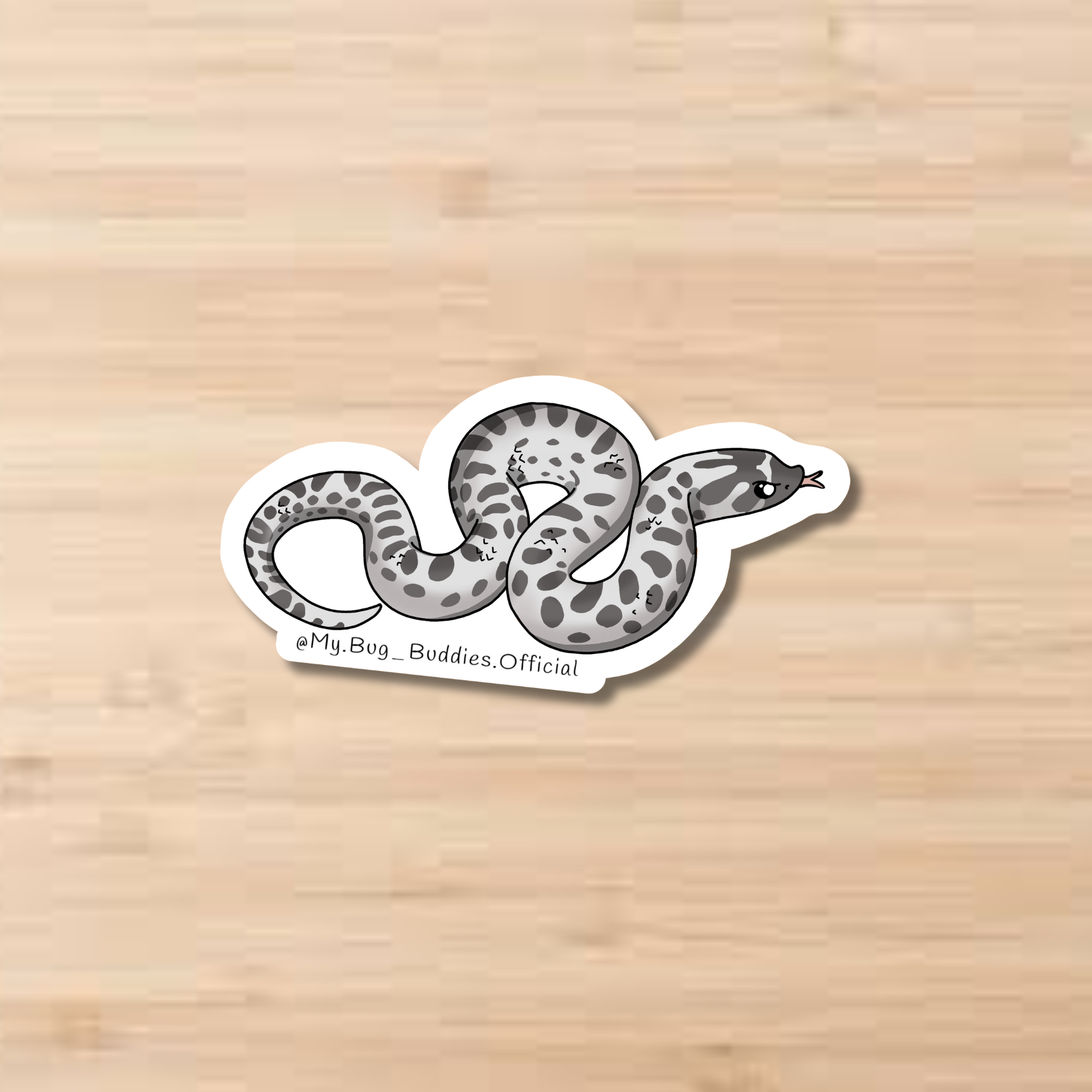 Axanthic Hognose Snake Sticker
