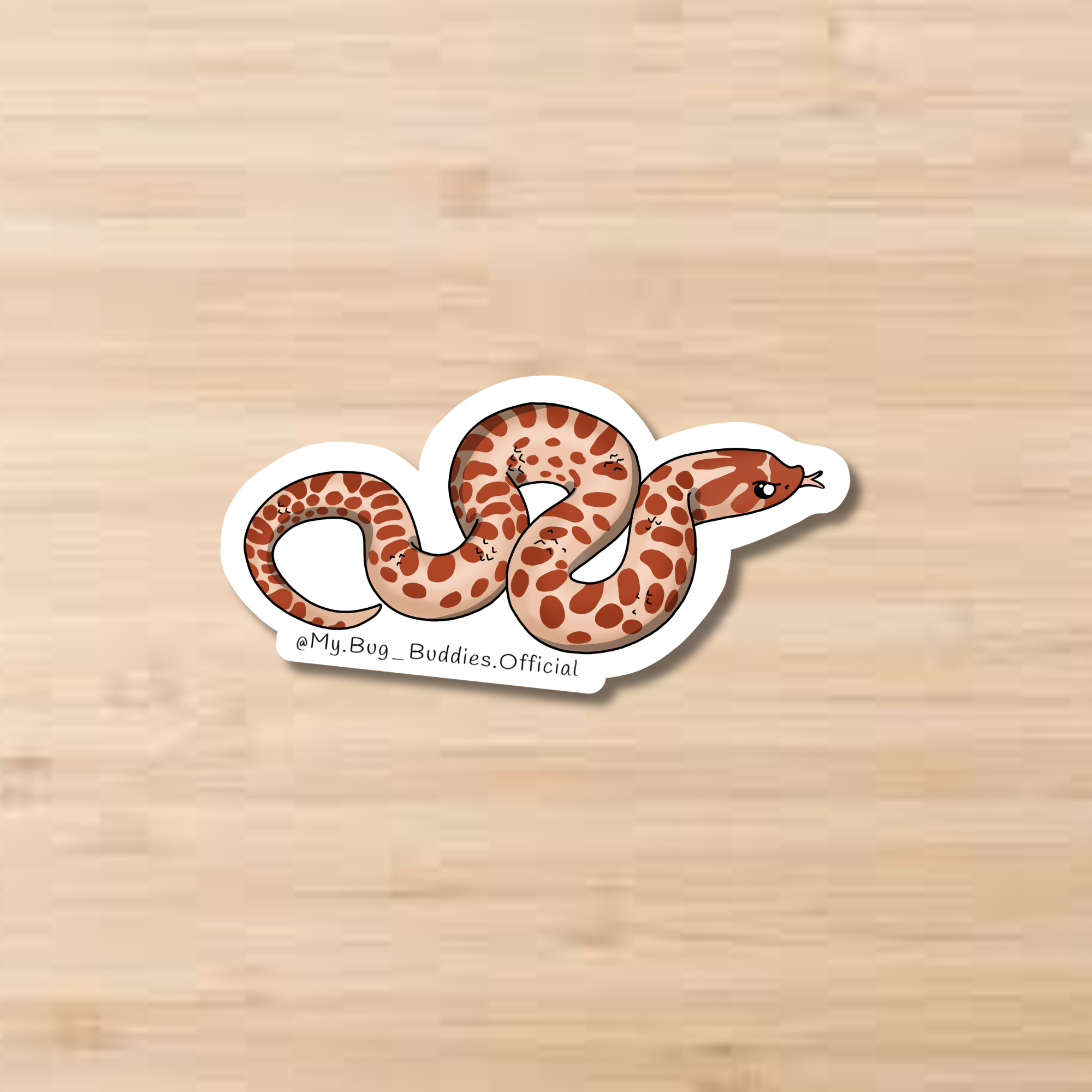 Albino Hognose Snake Sticker
